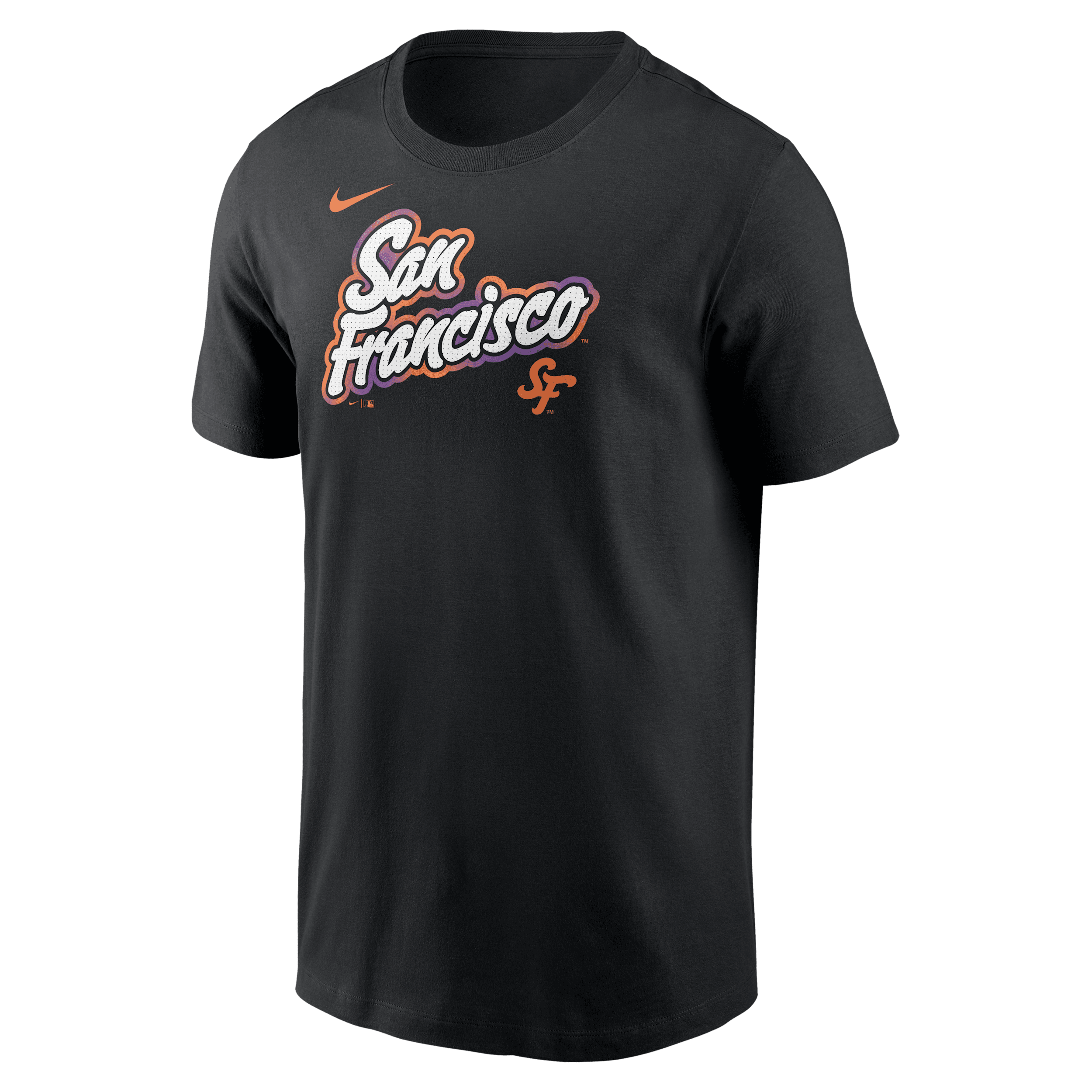 Nike San Francisco Giants City Connect Wordmark  Men's Mlb T-shirt In Black
