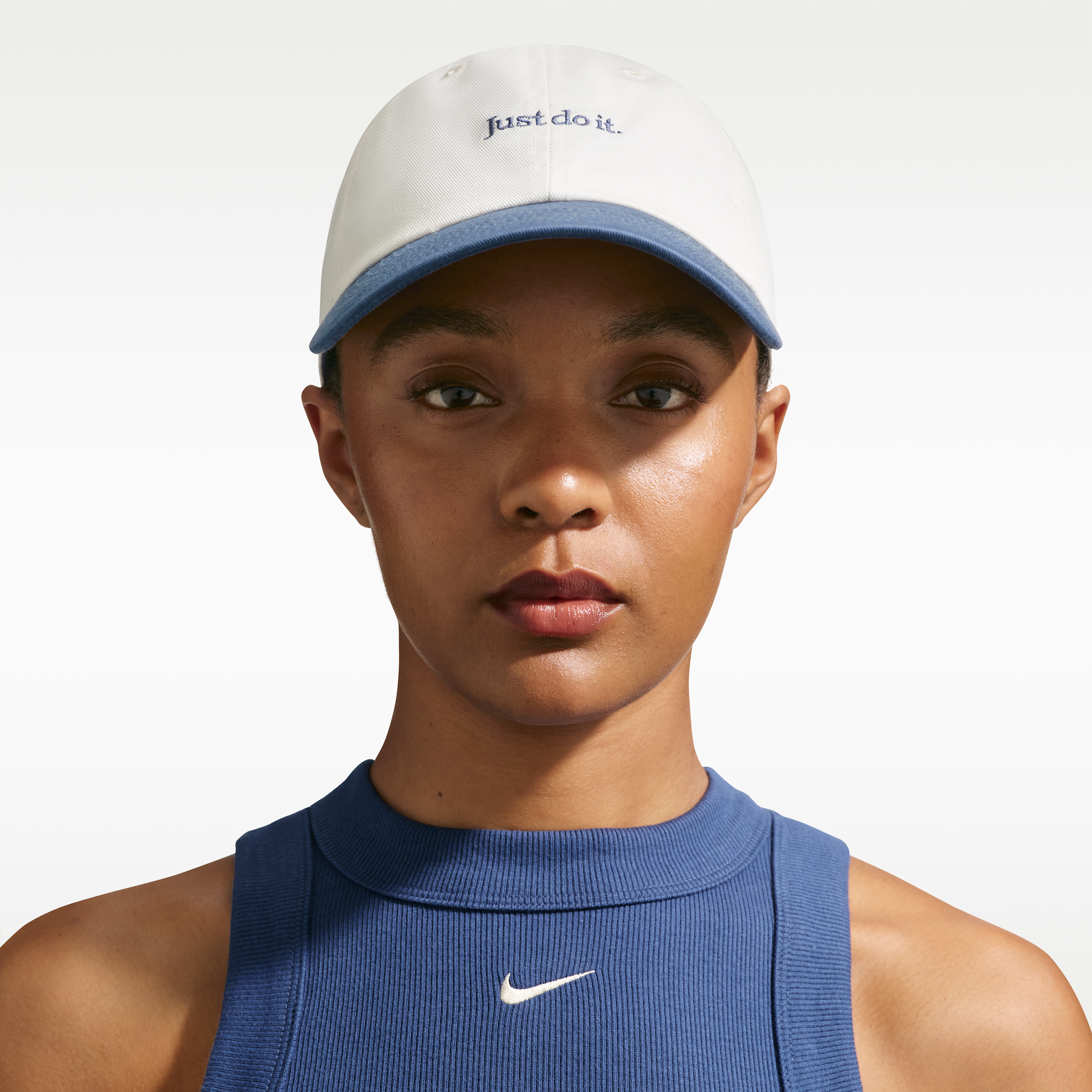 Nike Unisex Club Unstructured JDI Cap in White | FB5370-143