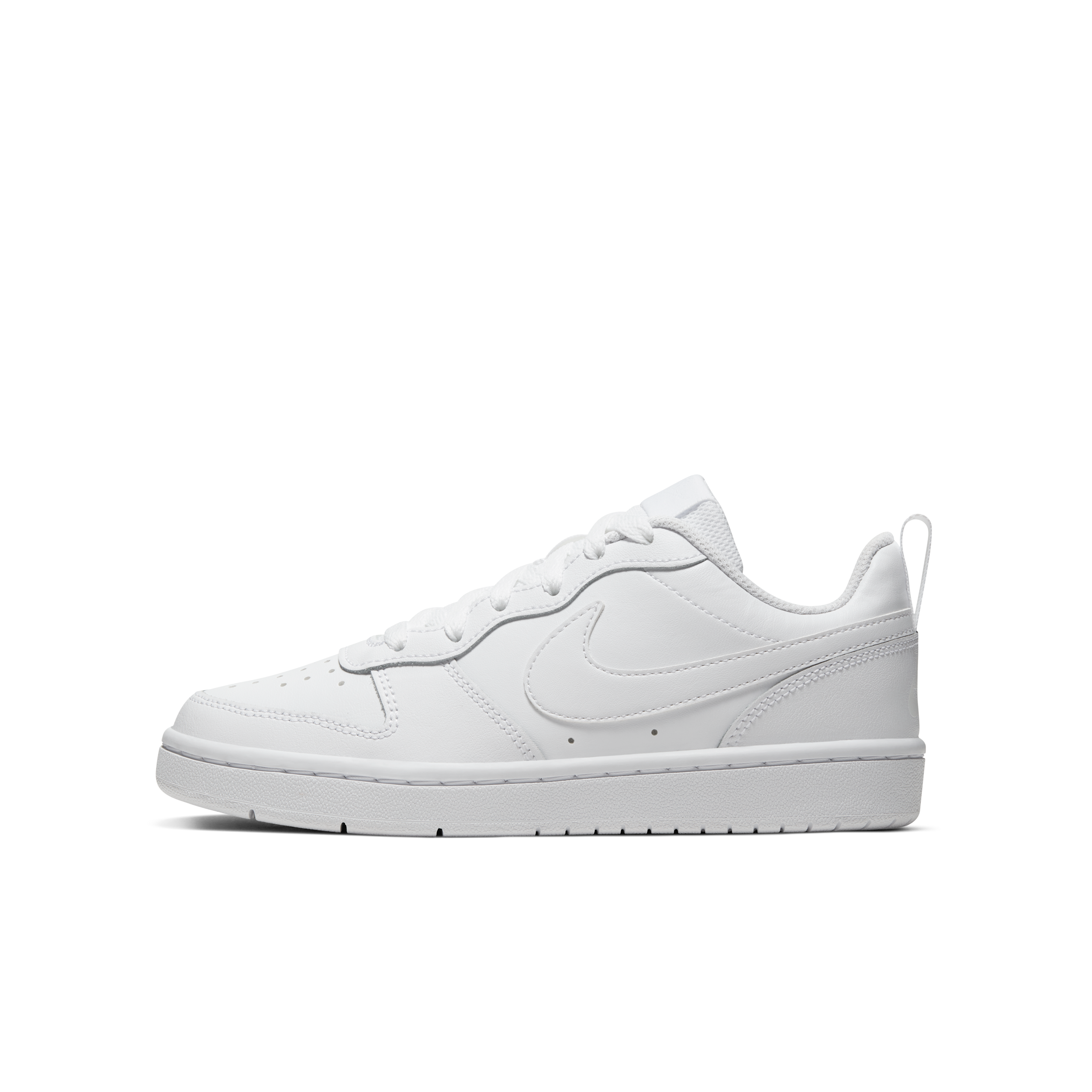 Nike Court Borough Low 2 Big Kids' Shoes in White | BQ5448-100
