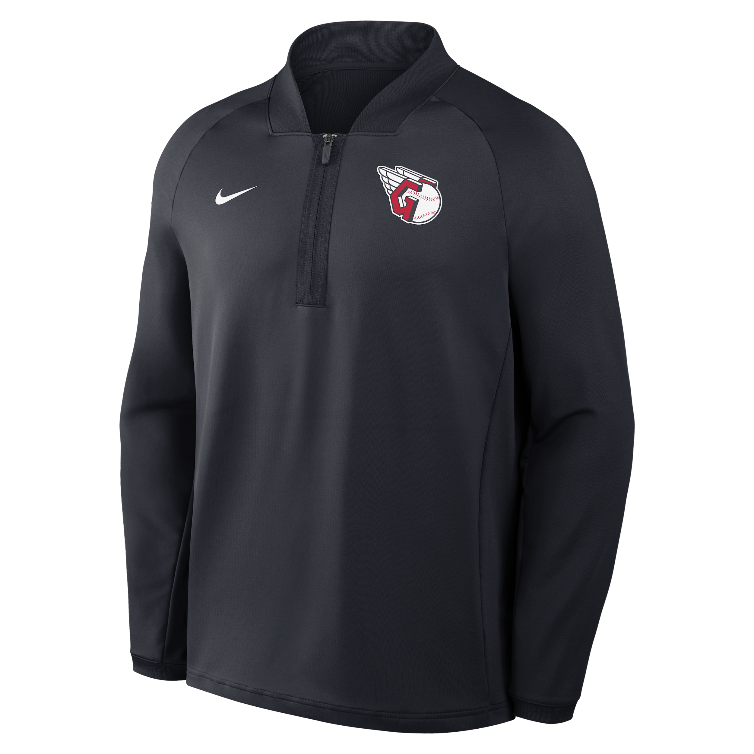 Cleveland Guardians Authentic Collection Nike Men's Dri-FIT MLB 1/2-Zip Long-Sleeve Top in Blue | 04H94FAGUA-KRR