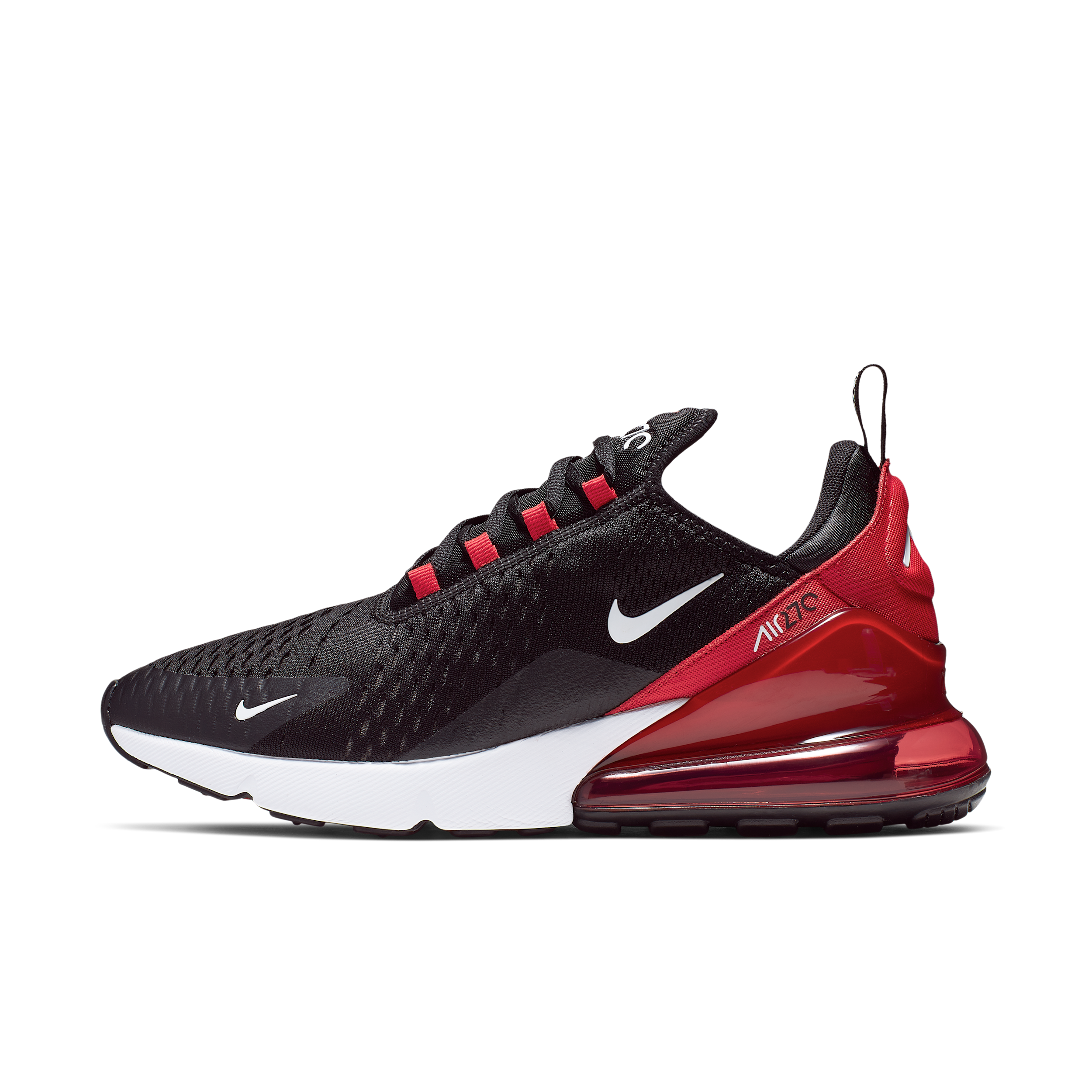 Nike Men's Air Max 270 Sneakers (Black/Red) - Size 11.5 M
