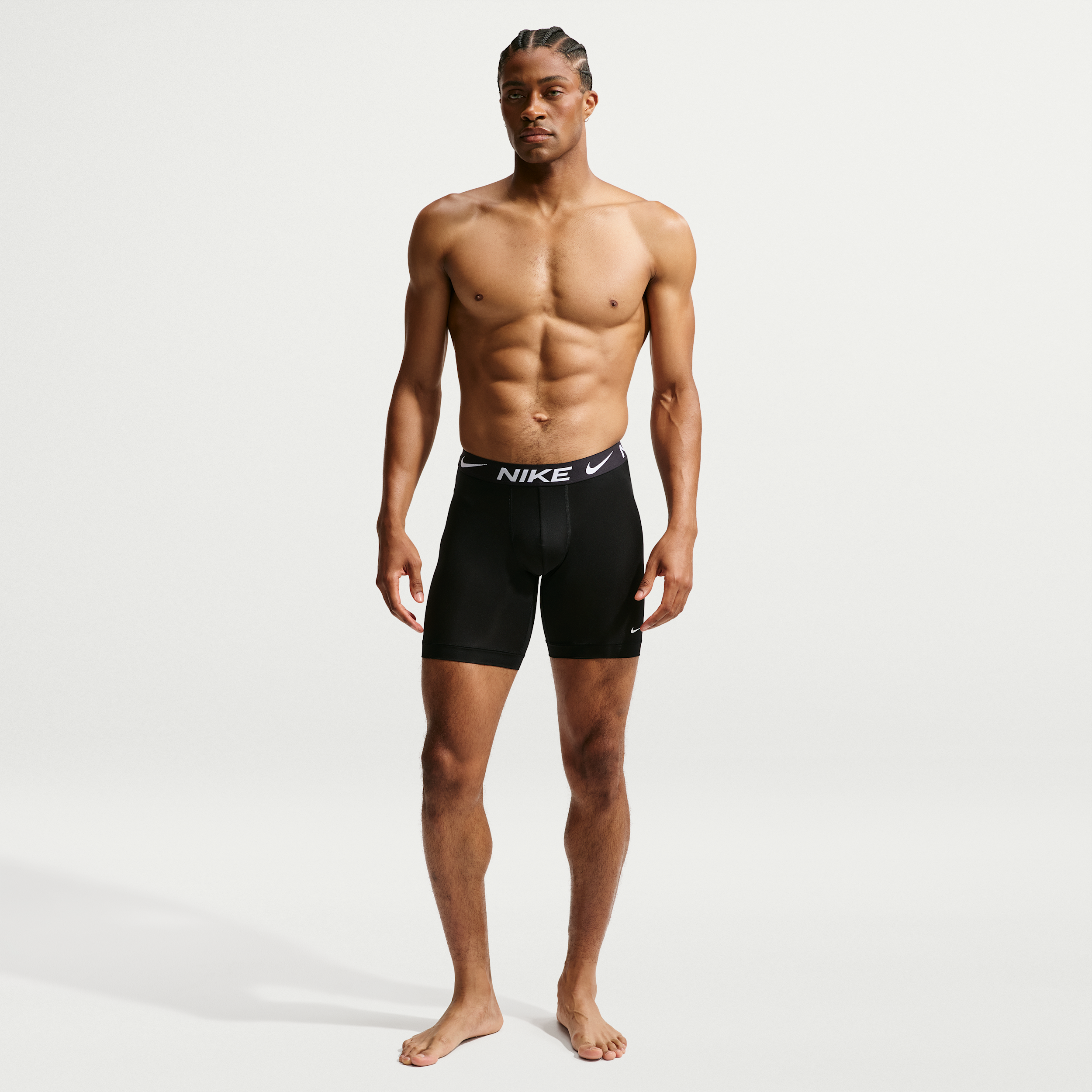 Nike Men's Essential Micro Long Boxer Brief in Black (KE1158) | Size Large | HisRoom.com