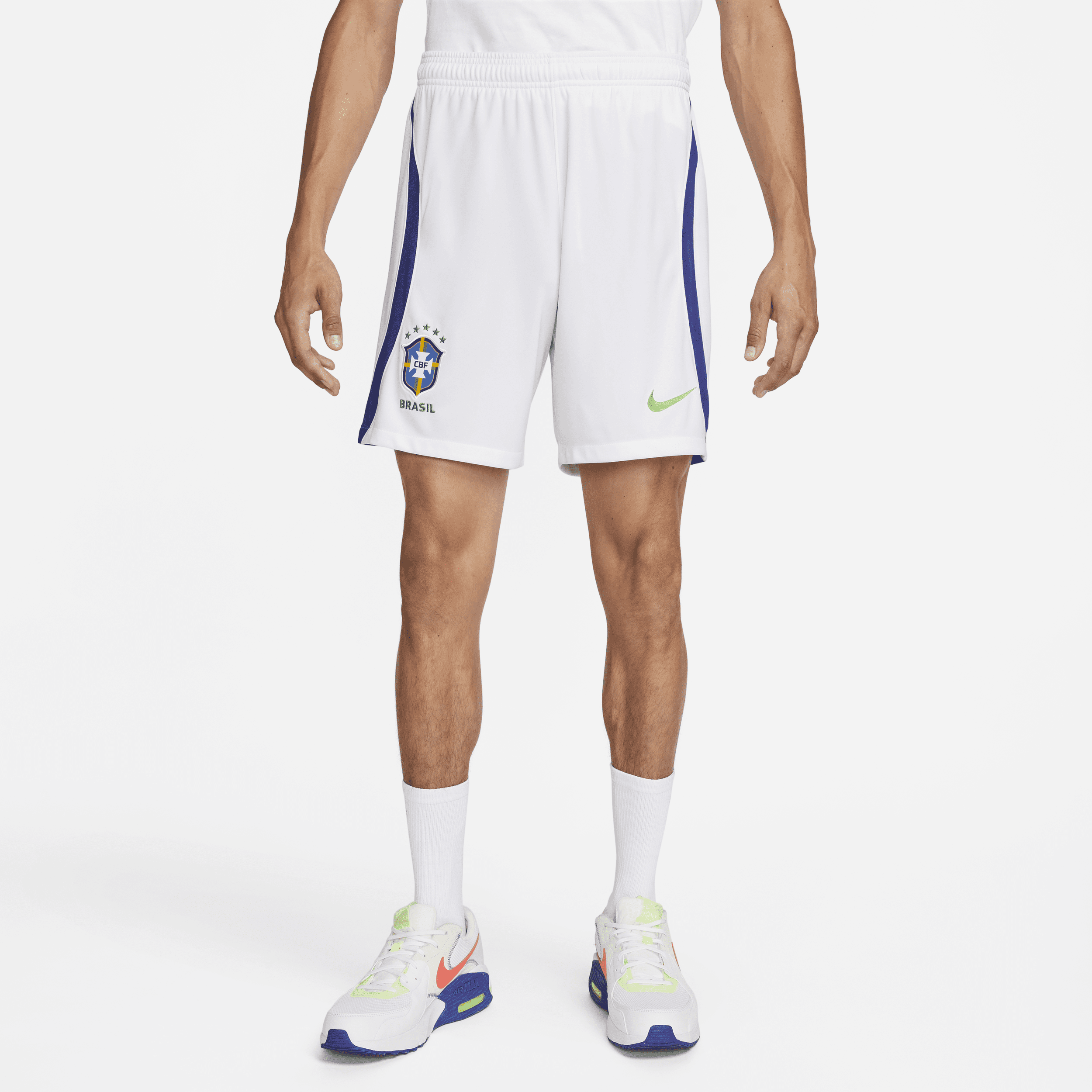 Nike Brazil 2022/23 Stadium Away  Men's Dri-fit Soccer Shorts In White
