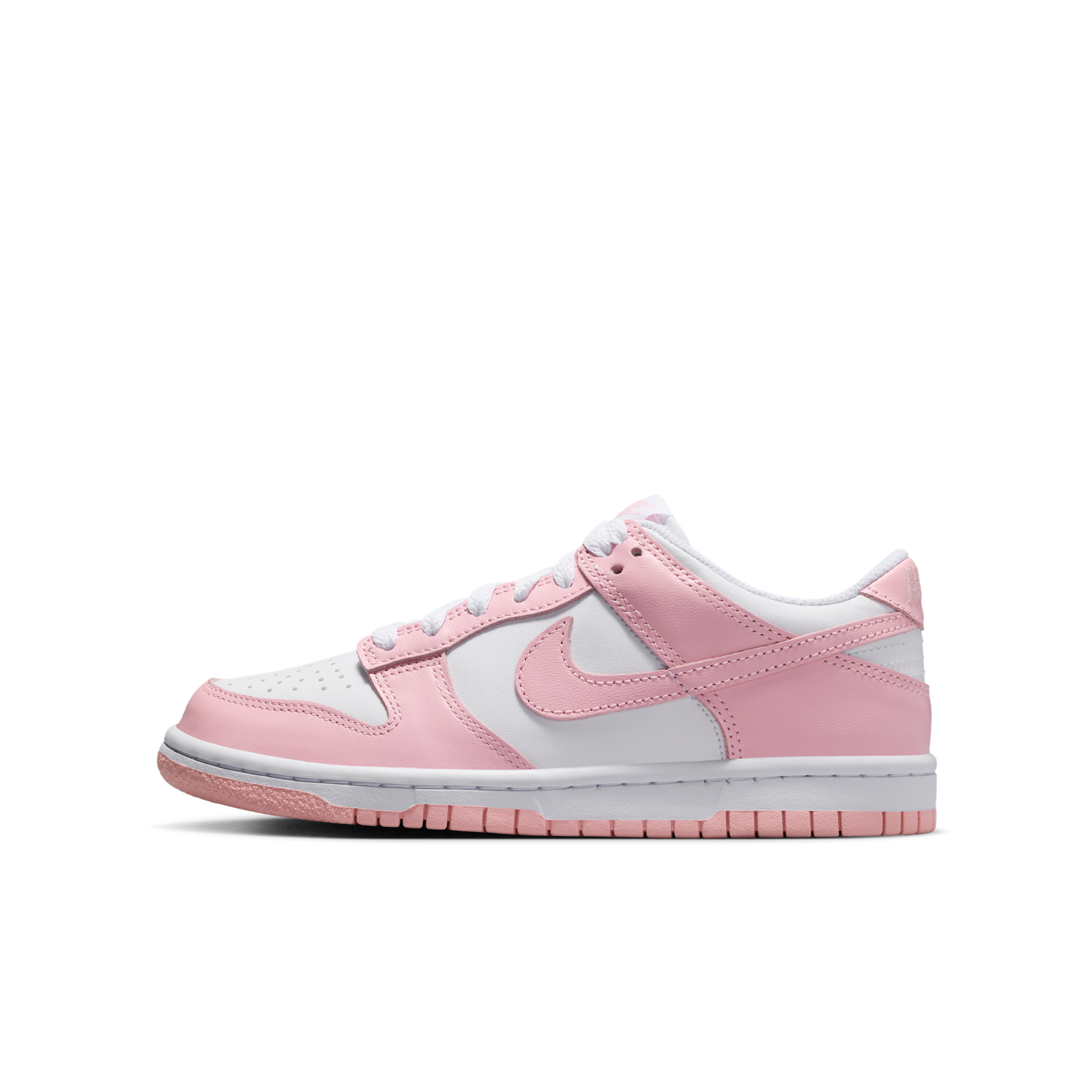 Nike Dunk Low Big Kids' Shoes in White | FB9109-125