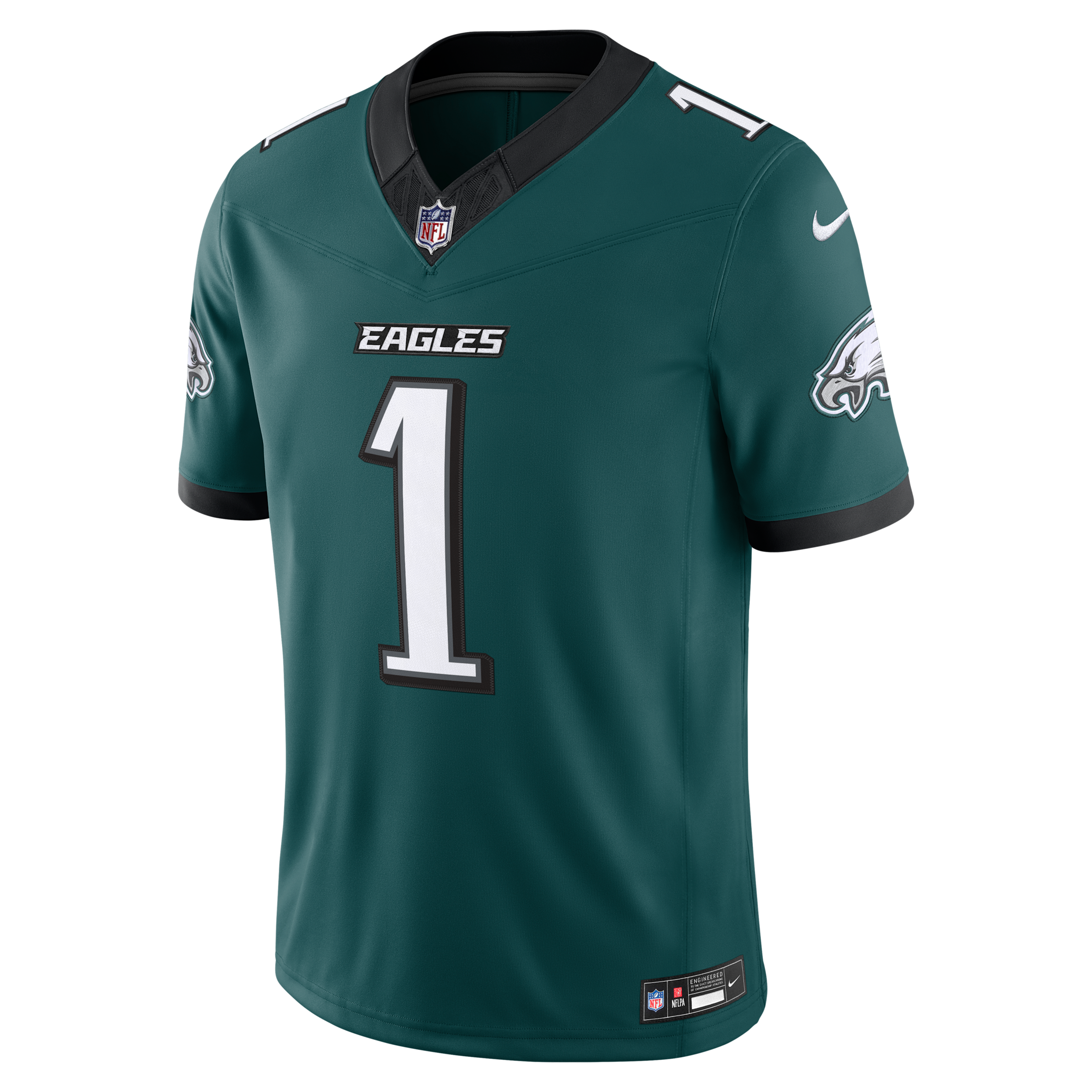 Nike Men's Jalen Hurts Midnight Green Philadelphia Eagles Vapor F.u.s.e. Stitched Limited Jersey - Midnight Green