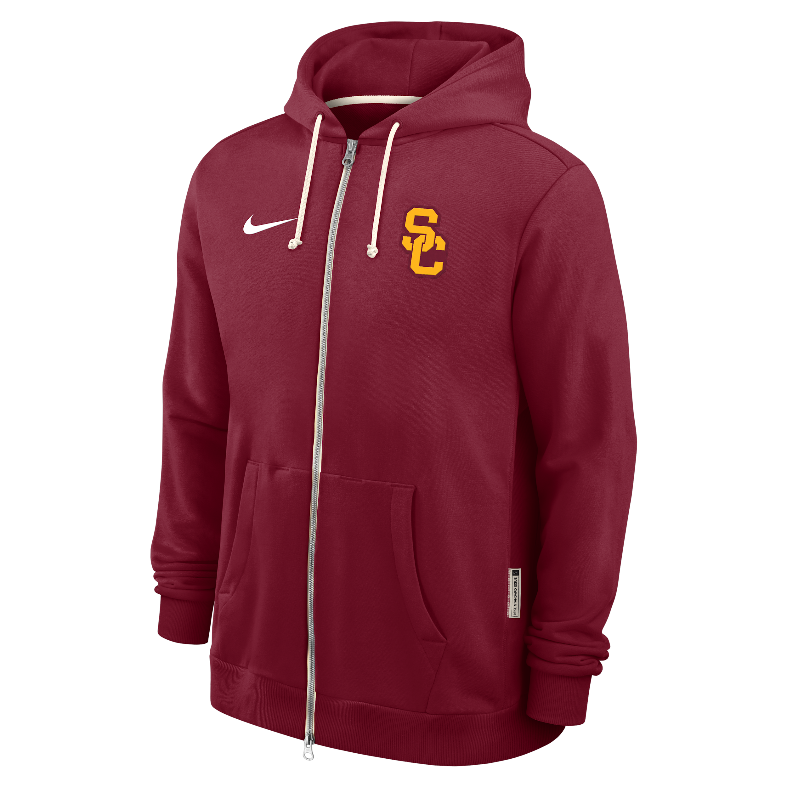 Nike Usc Sideline  Men's Dri-fit College Full-zip Hoodie In Burgundy