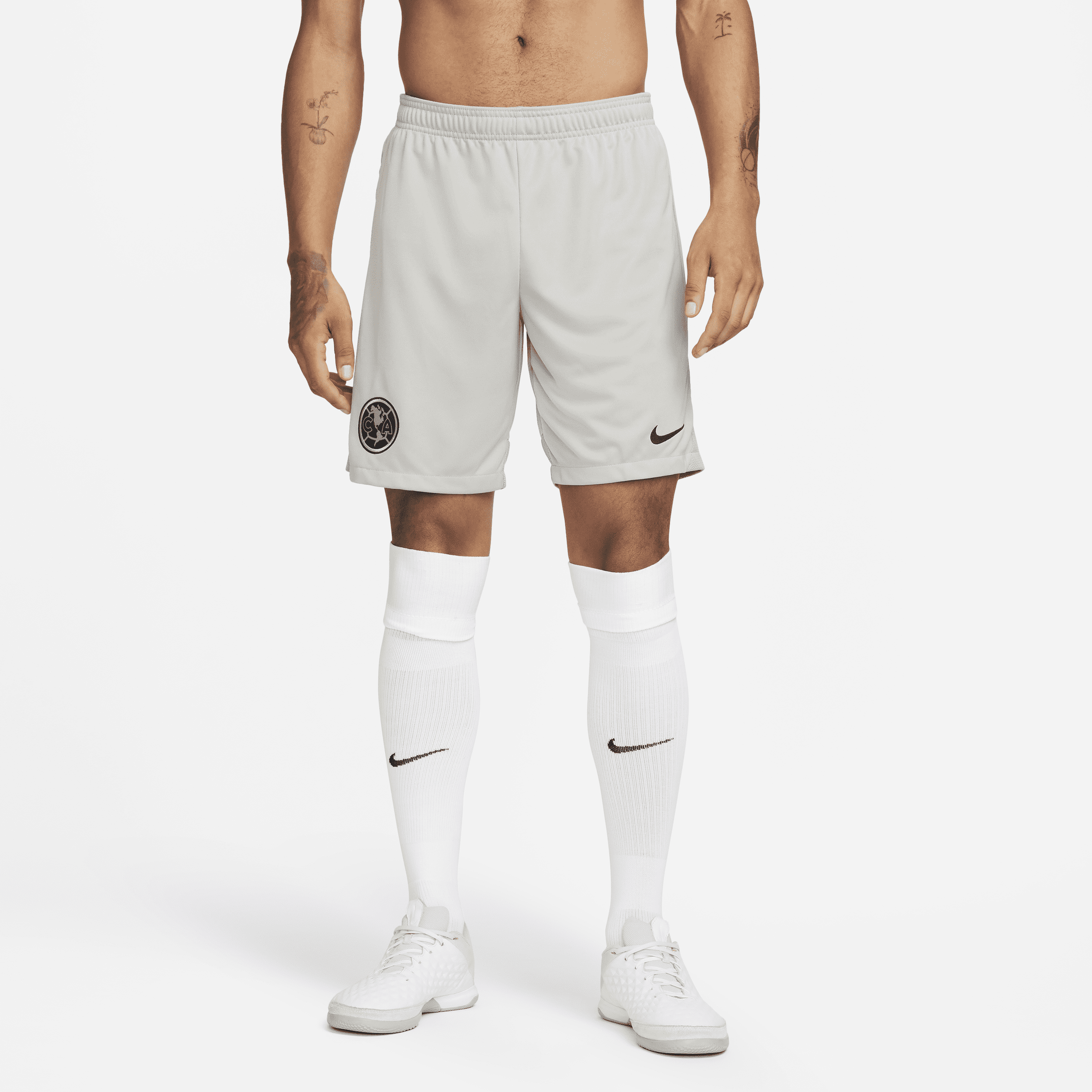 Nike Club América Academy Pro Men's Dri-fit Knit Soccer Shorts In Grey ...