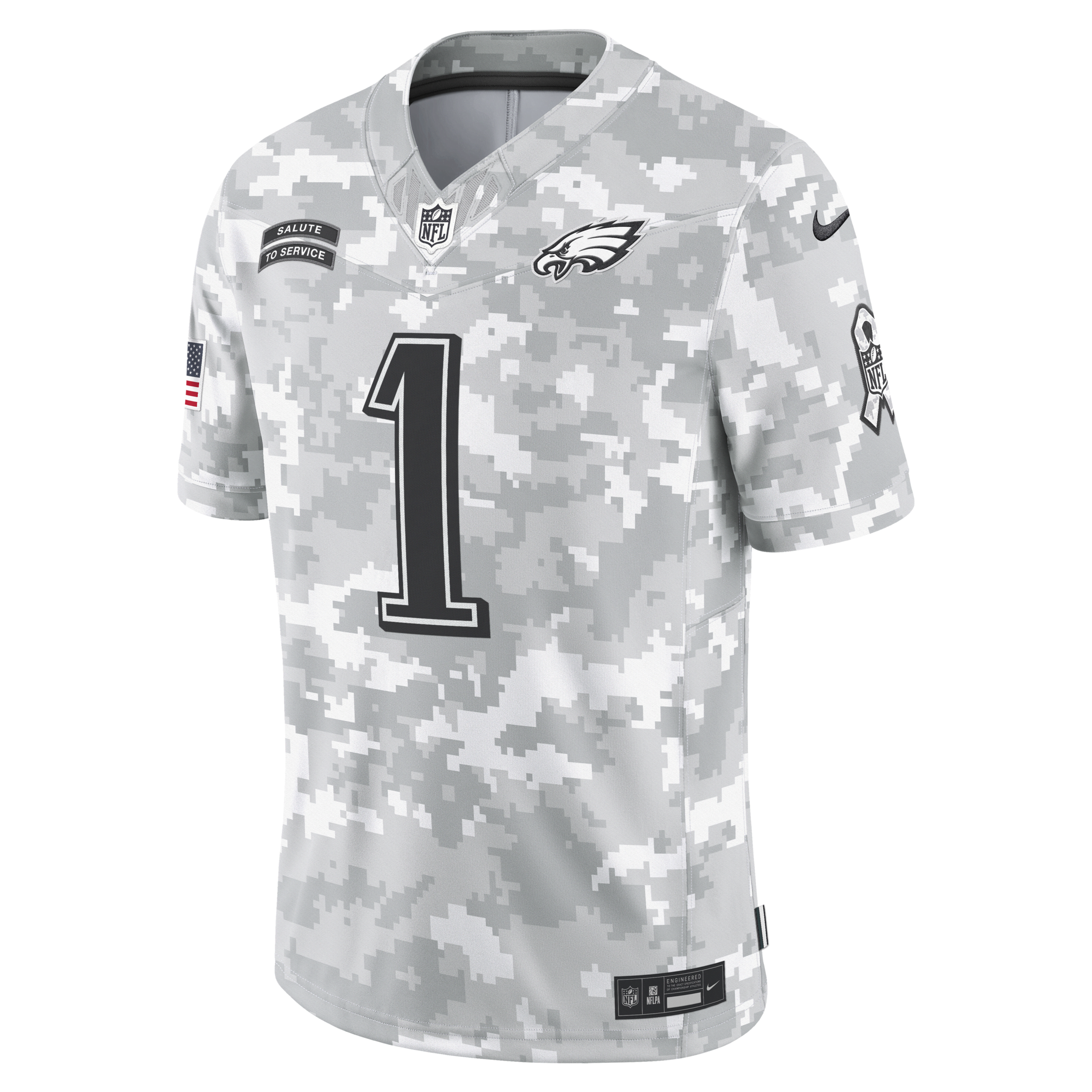 NIKE JALEN HURTS PHILADELPHIA EAGLES SALUTE TO SERVICE  MEN'S DRI-FIT NFL LIMITED JERSEY