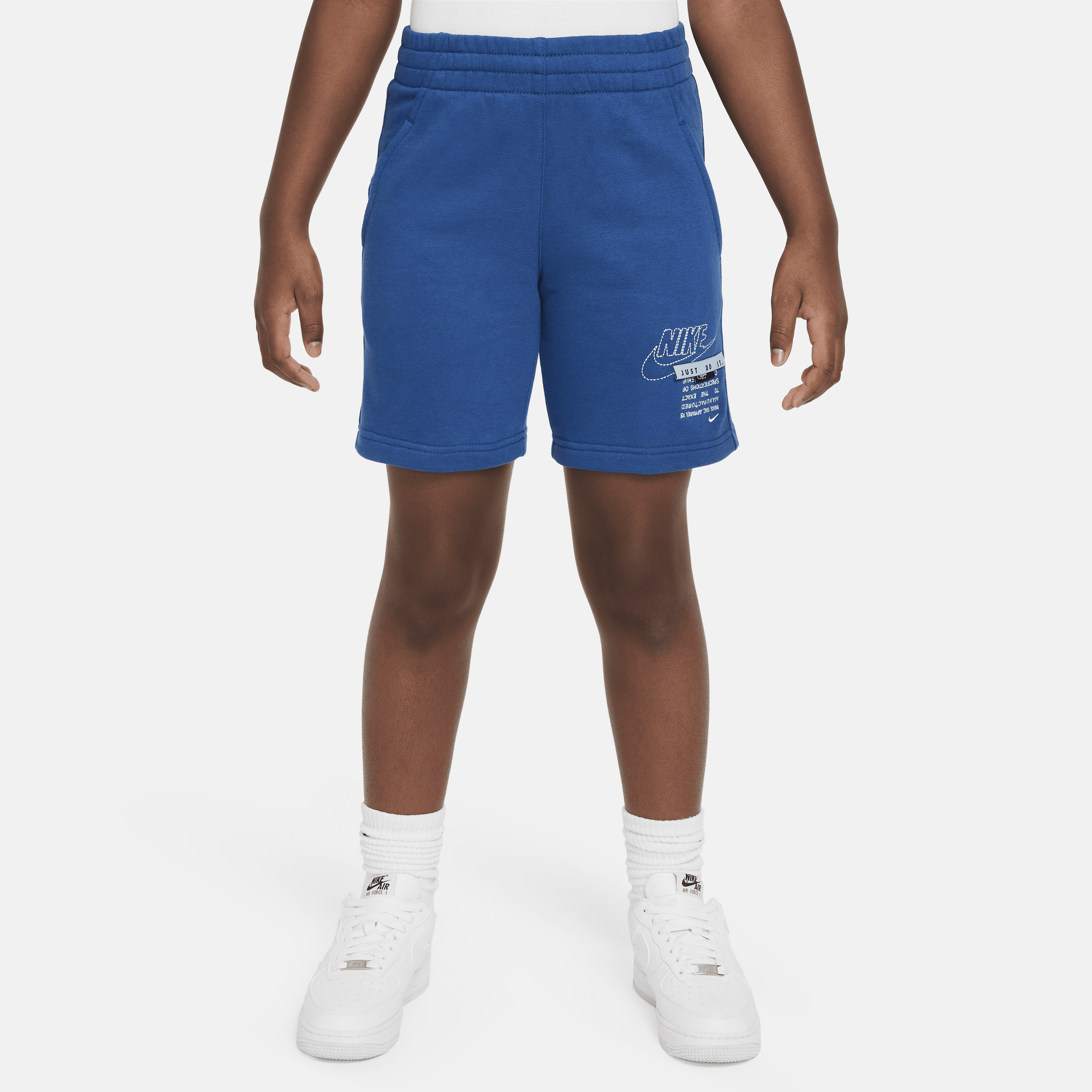 Shop Nike Sportswear Club Fleece Big Kids' French Terry Shorts In Blue