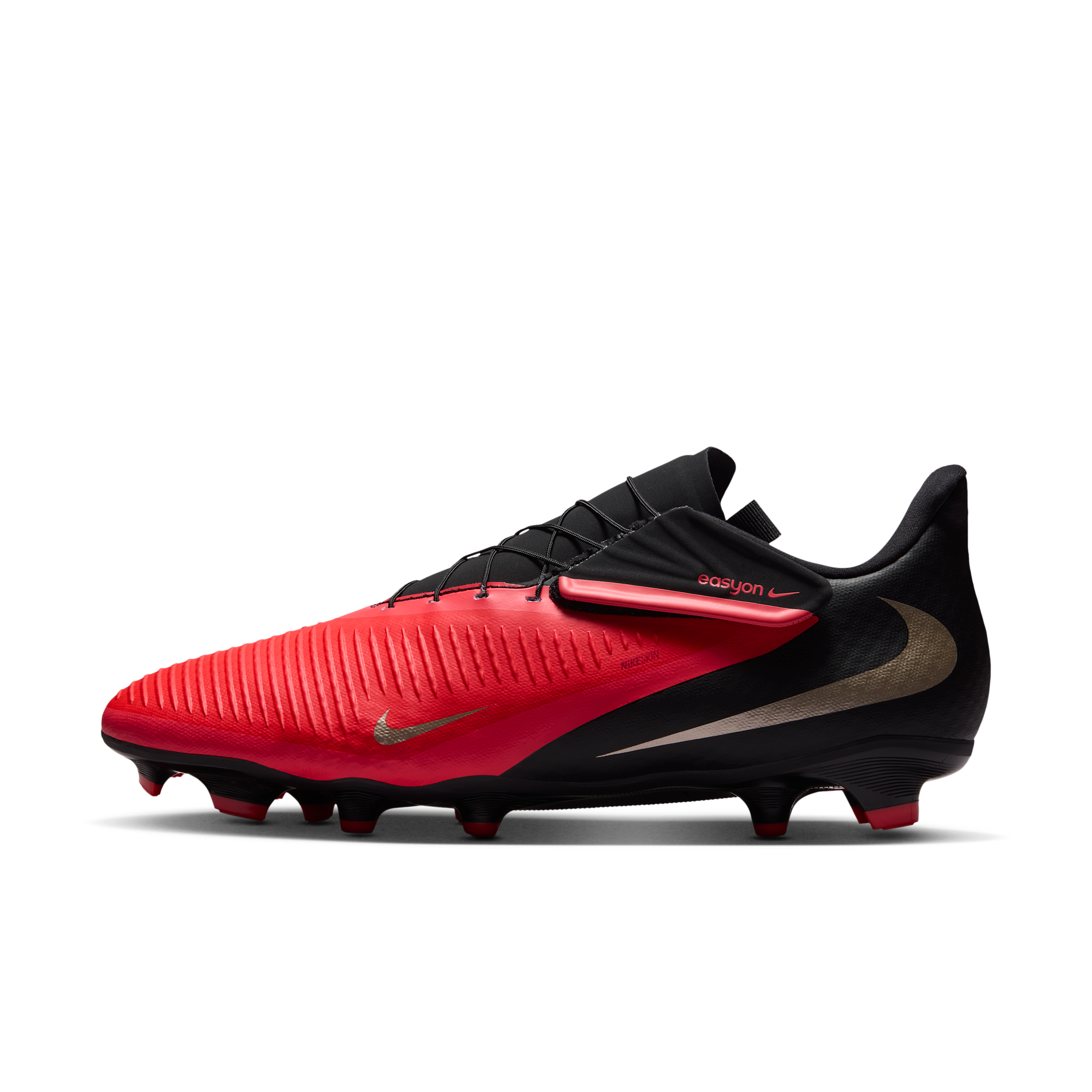 Nike Men's Phantom 6 Low Academy EasyOn Multi-Ground Soccer Cleats in Red | HQ2321-600