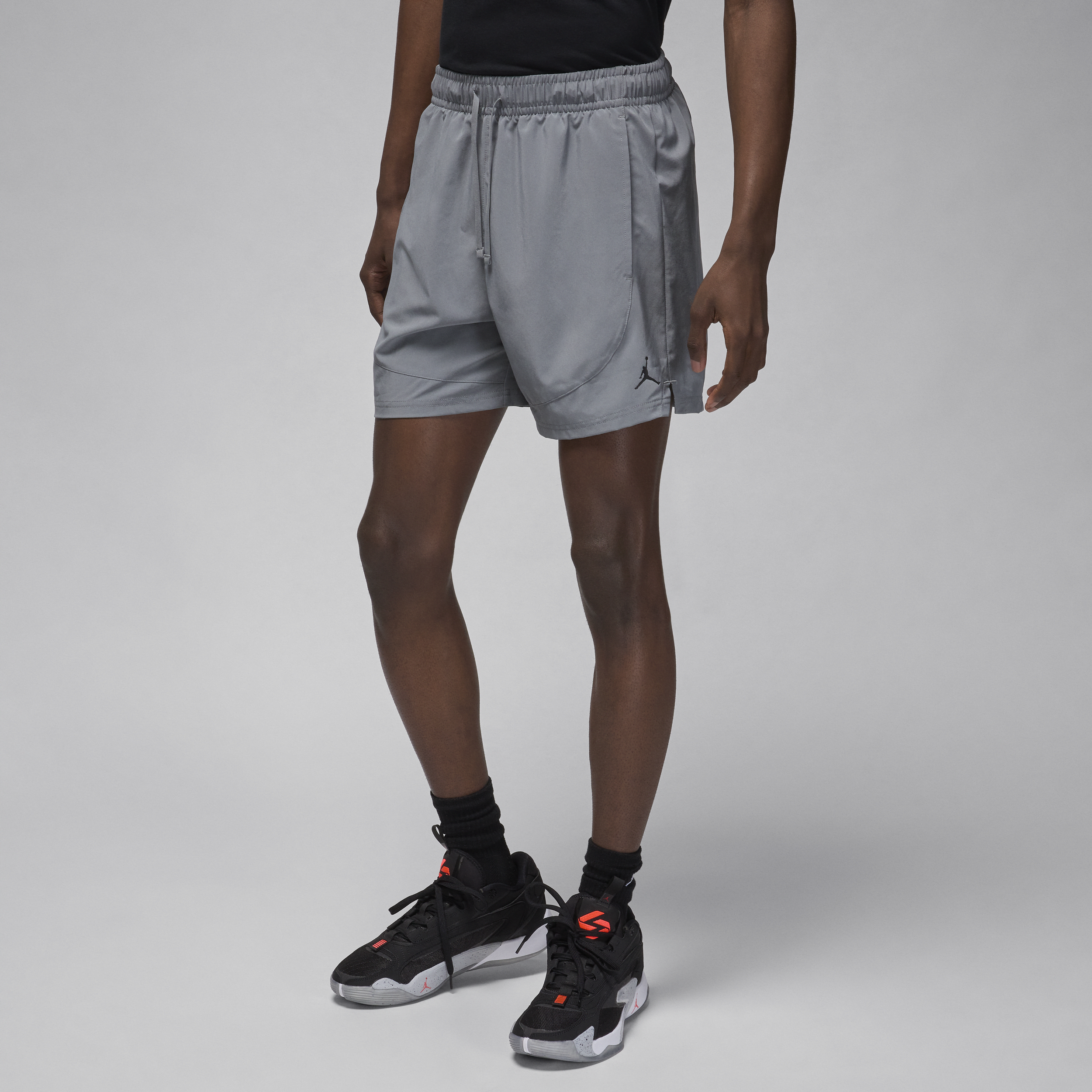 Shop Jordan Men's  Dri-fit Sport Woven Shorts In Grey