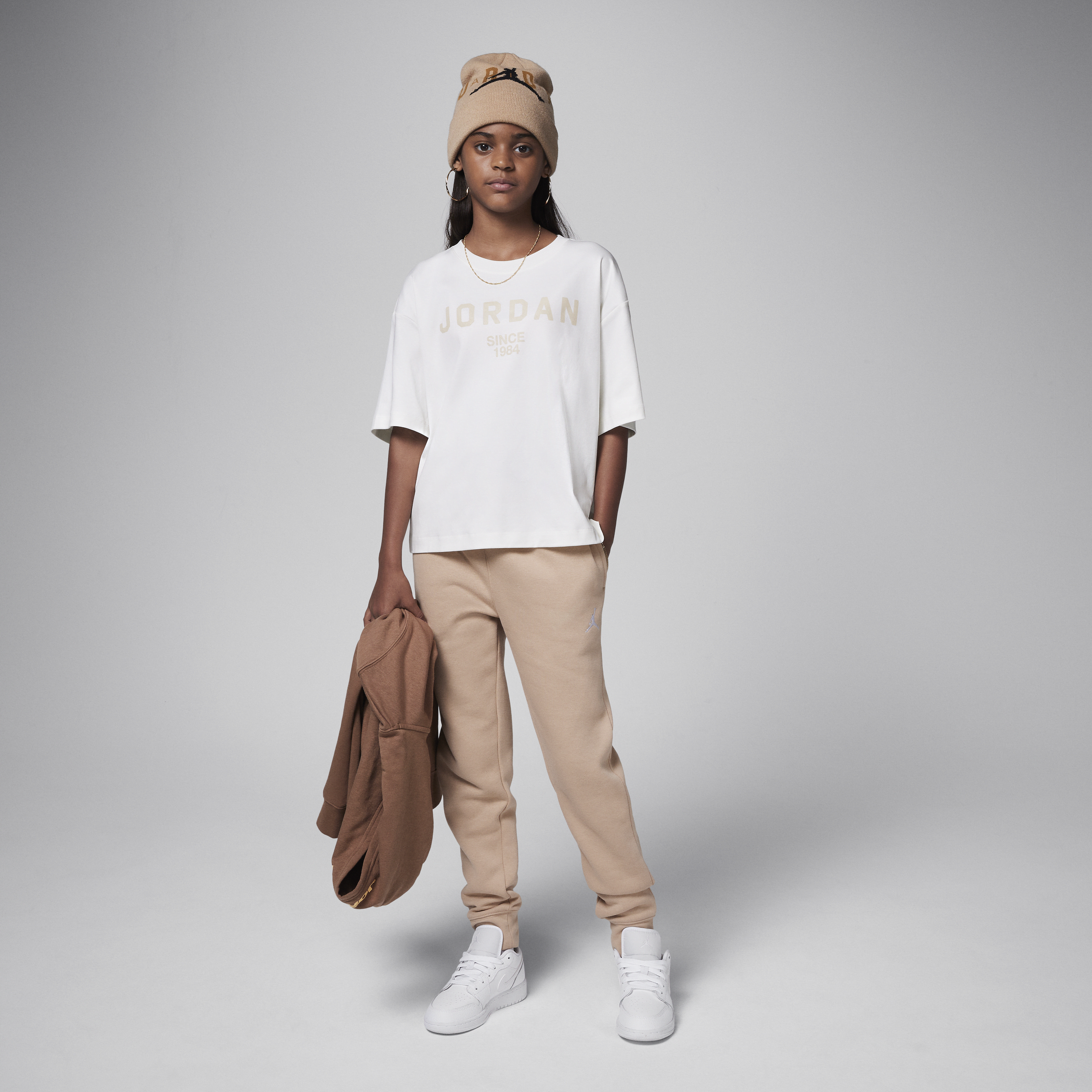 Shop Jordan Big Kids' Graphic T-shirt In White