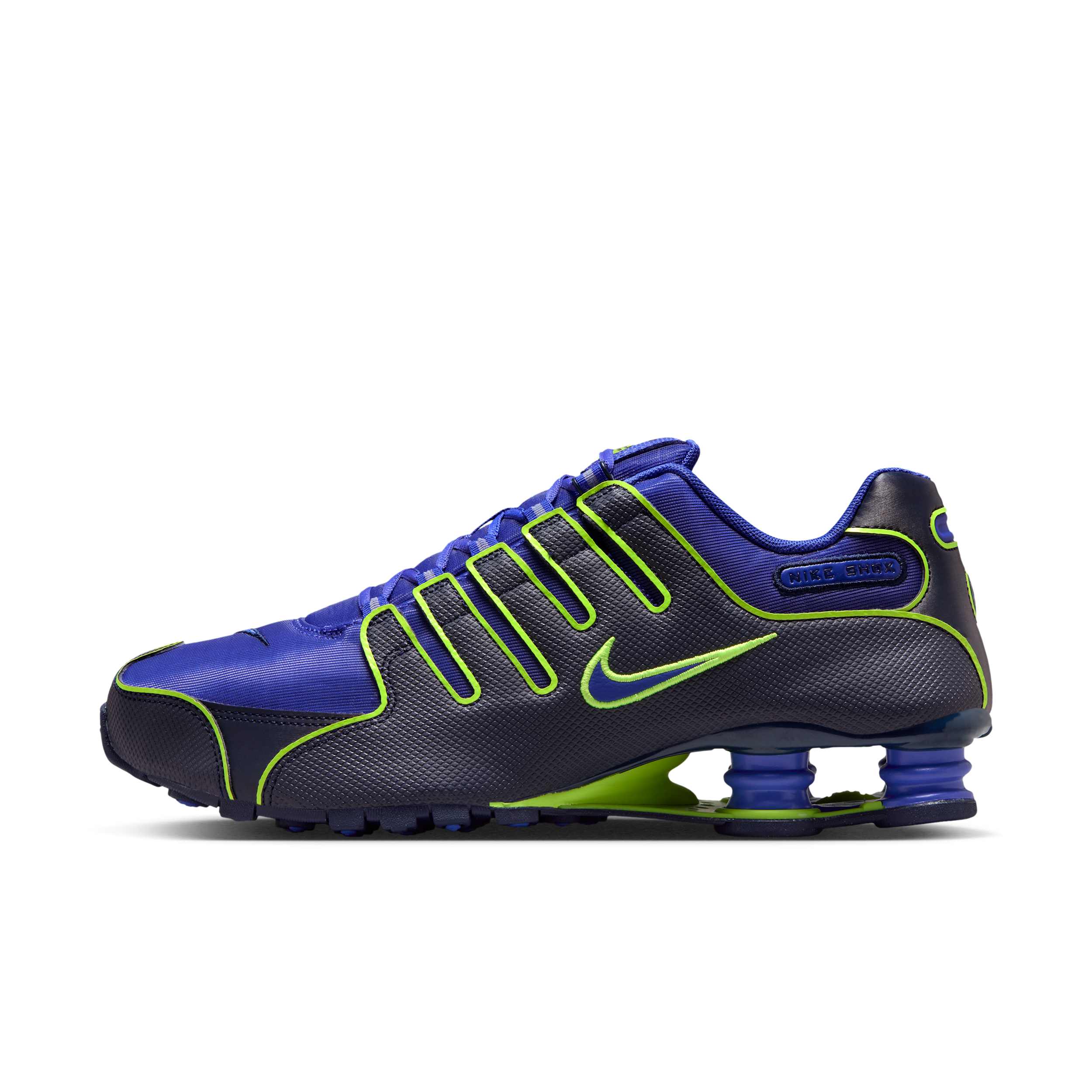 Nike Men's Shox NZ Shoes, Size 11, Lapis/Lapis/Blue Void/Volt