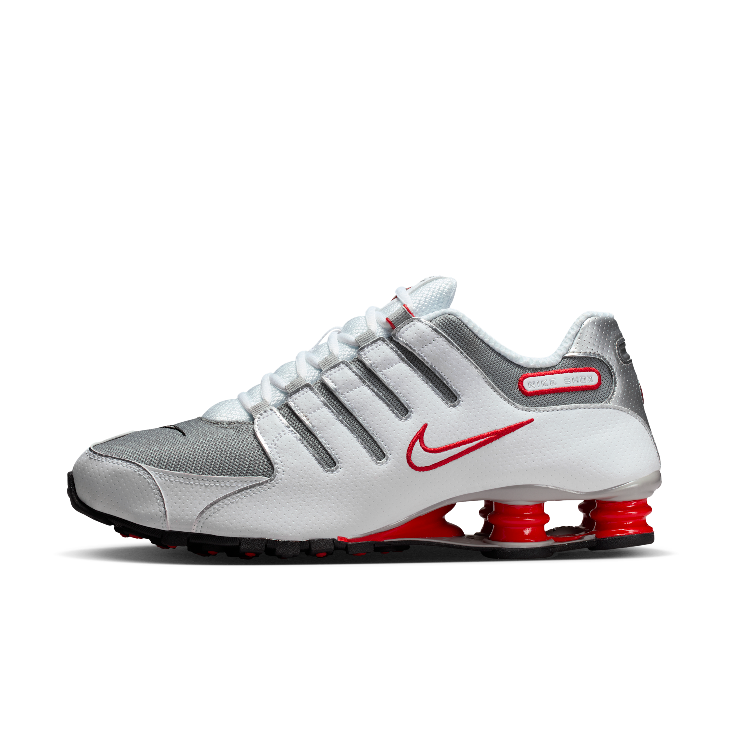 Nike Men's Shox NZ Shoes in White | 378341-104