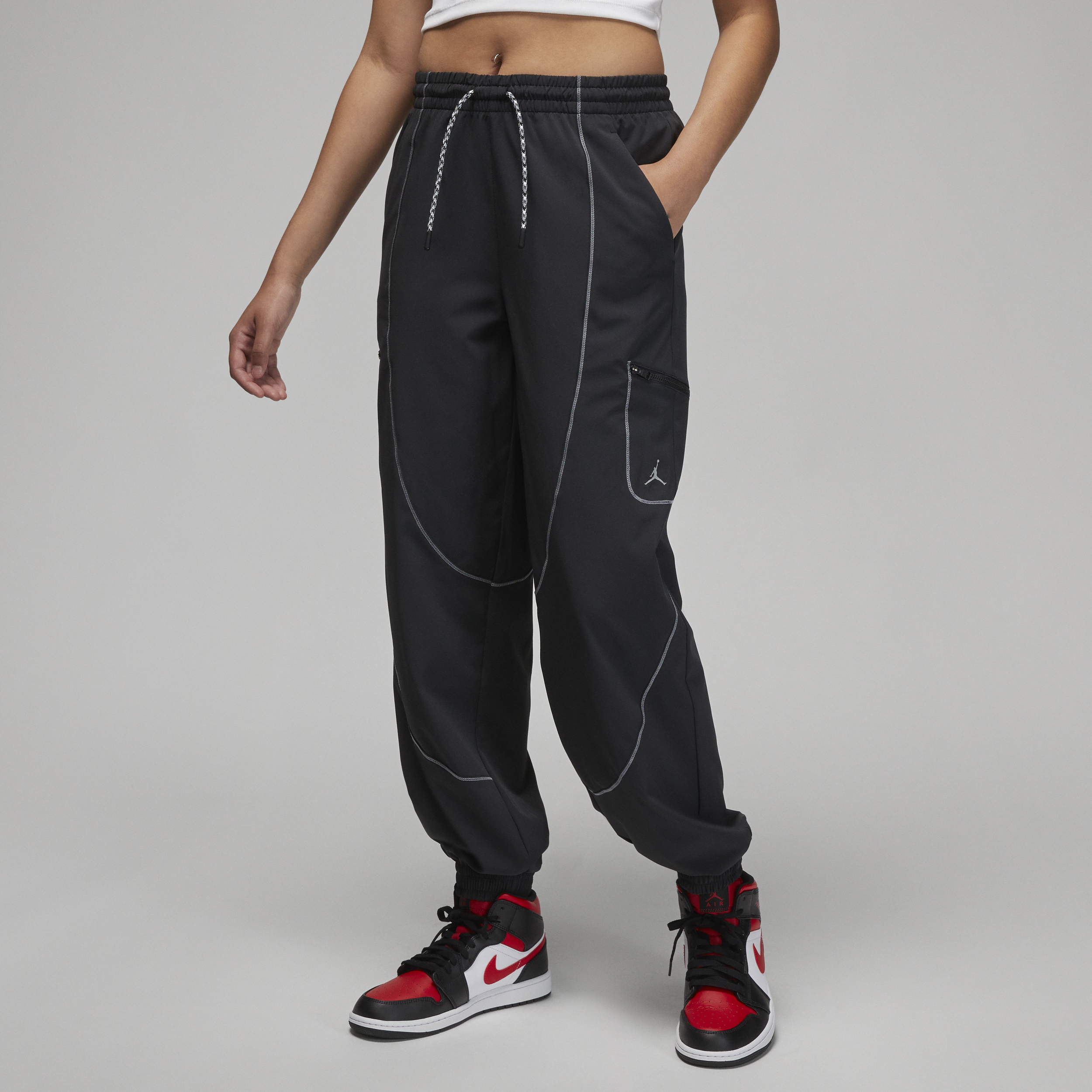 Shop Jordan Women's  Sport Tunnel Pants In Black