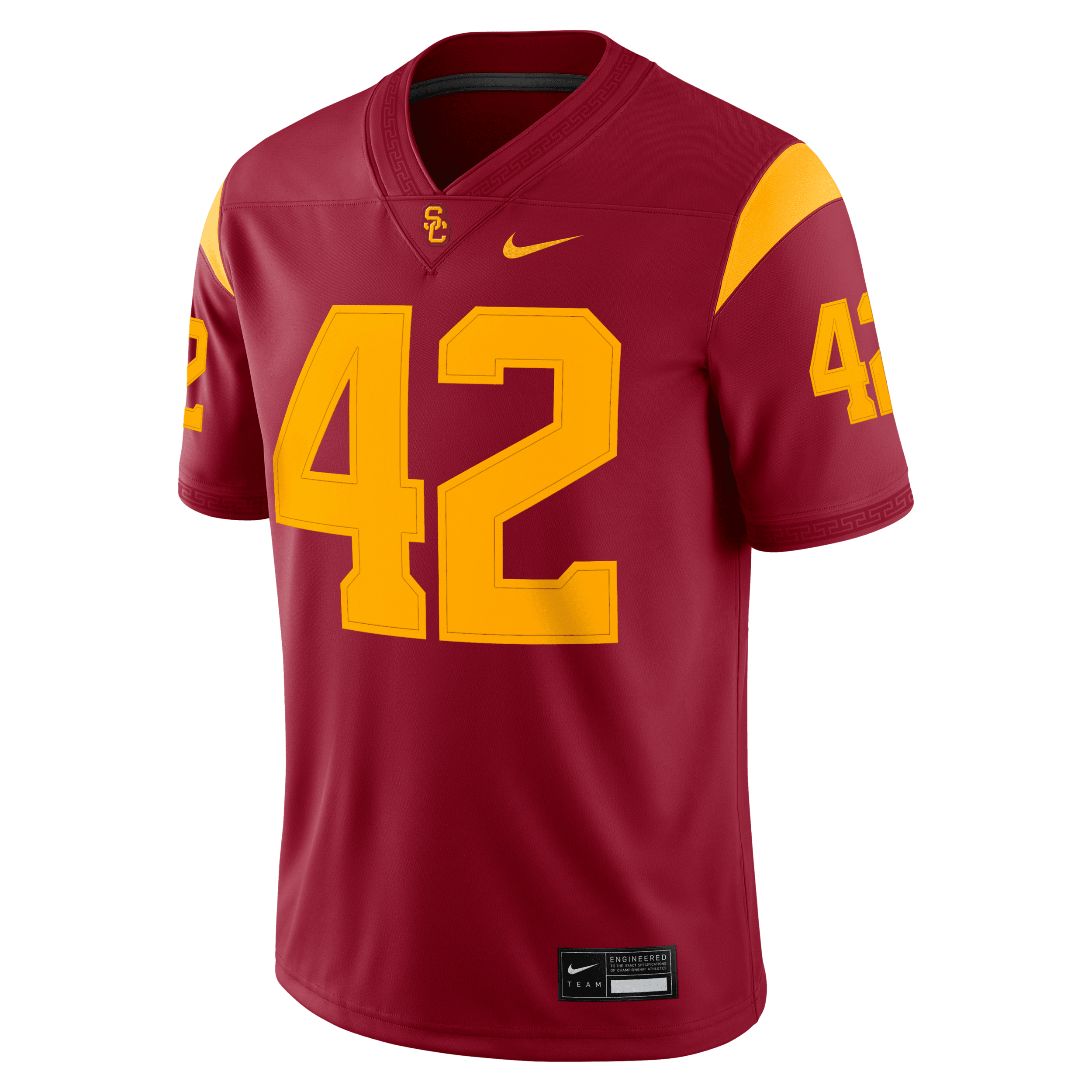 Ronnie Lott USC Trojans Menâs Nike Men's Dri-FIT College Game Jersey in Red | NC2F08BFJNB-0U0