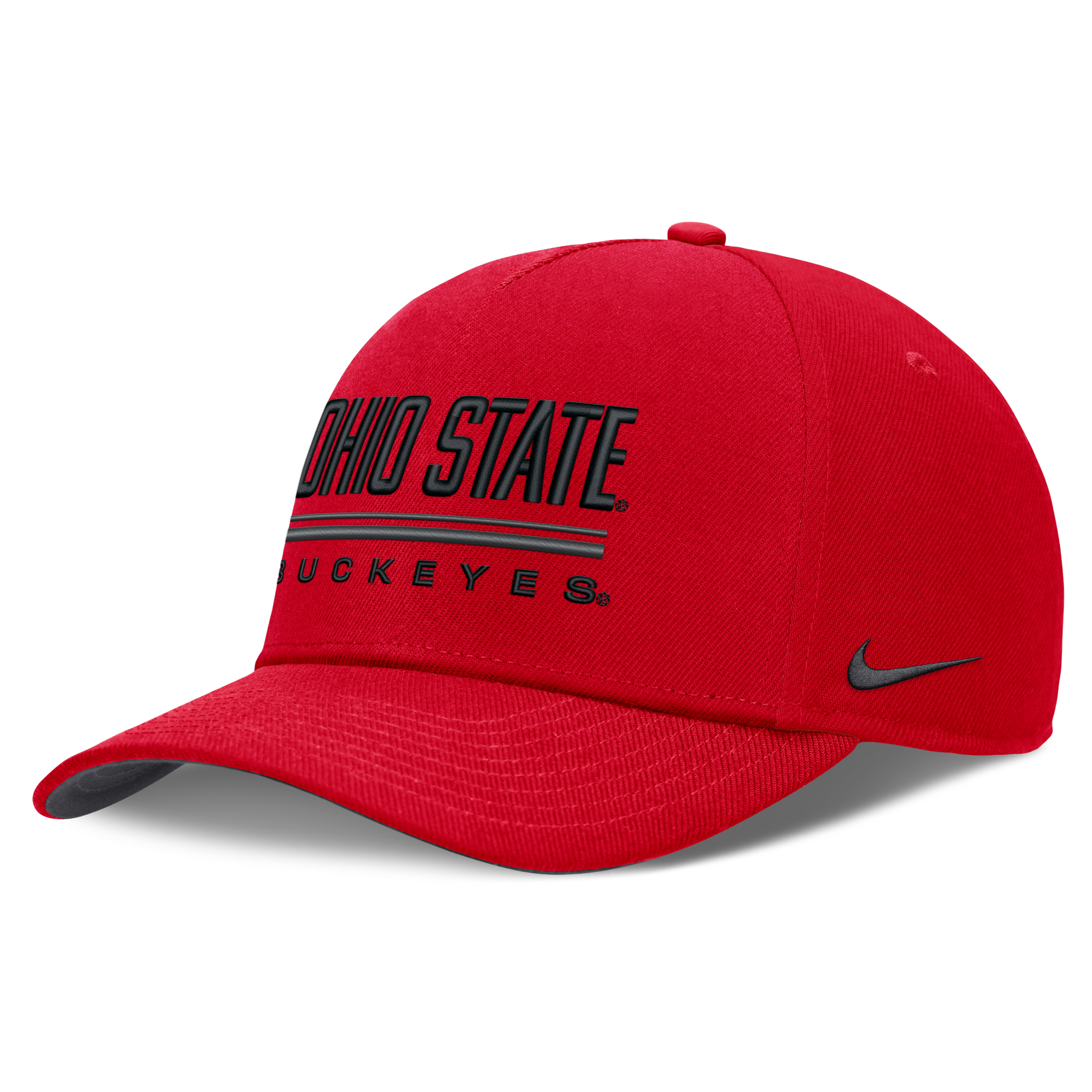 Ohio State Sideline Practice Rise Nike Men's Dri-FIT College Adjustable Hat in Red | NC0665NOH-RKB