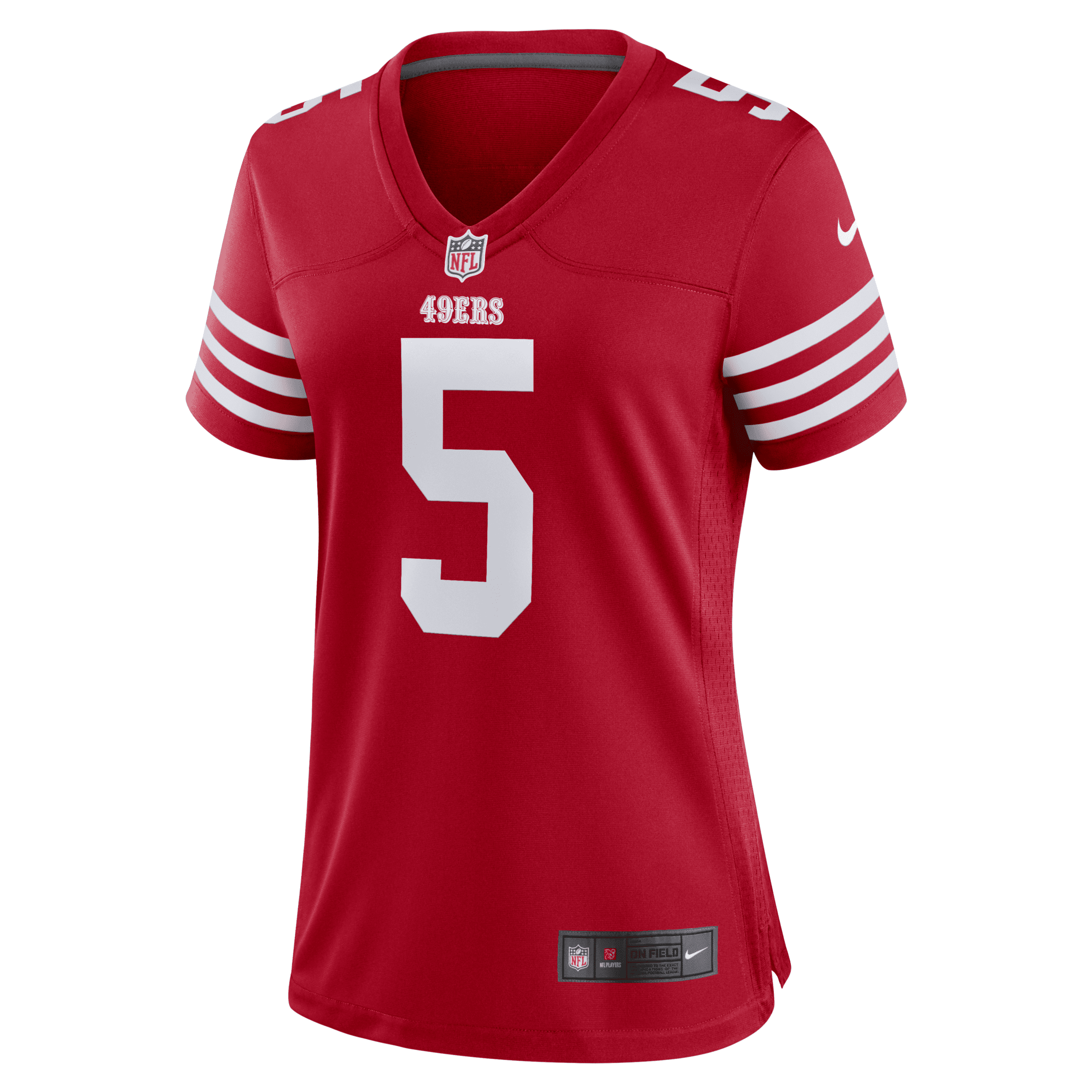 Nike Trey Lance Scarlet San Francisco 49ers Team Player Game Jersey In Red