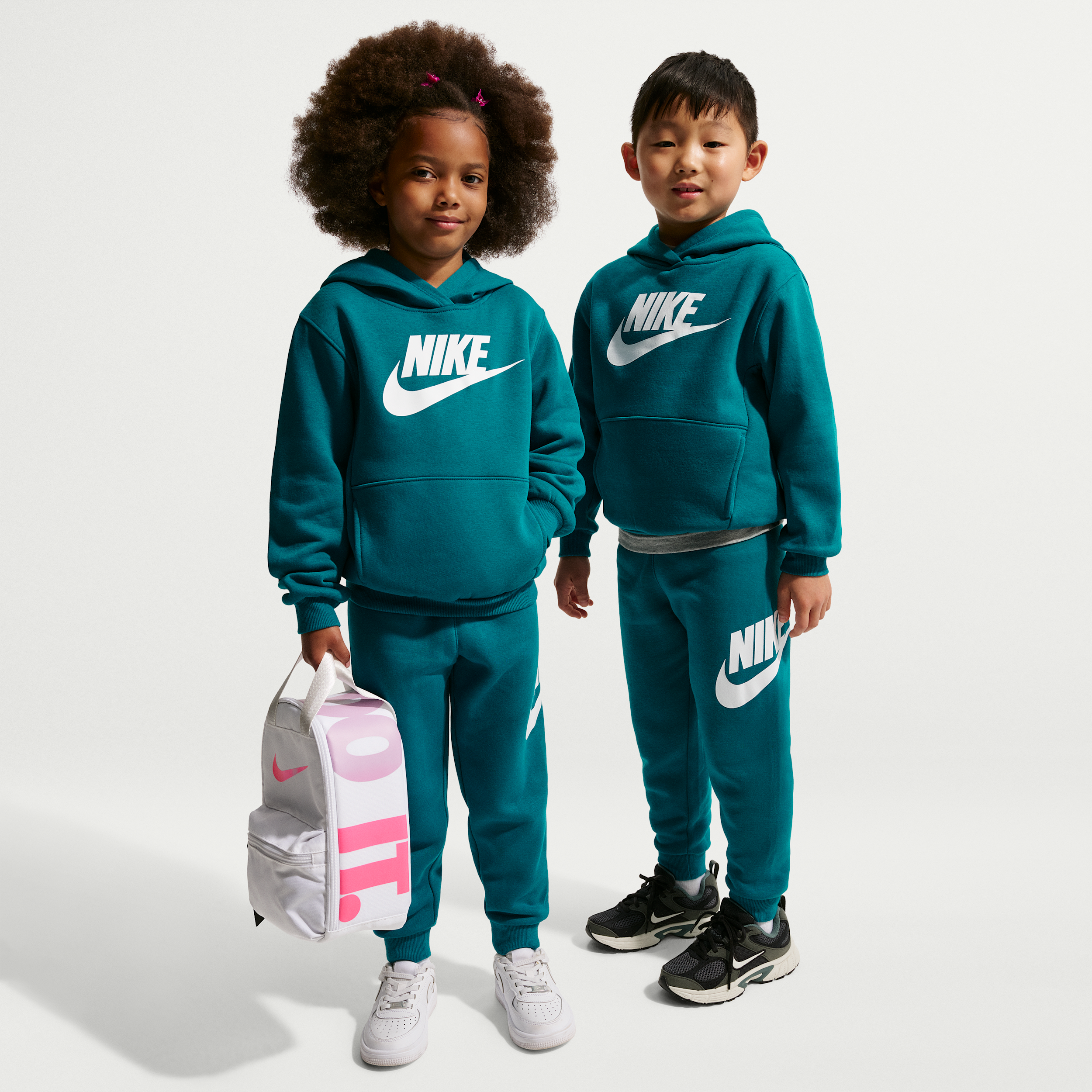 Nike Little Boys Club Fleece 2-Piece Set Logo Hoodie & Sweatpants Set - Bright Spruce