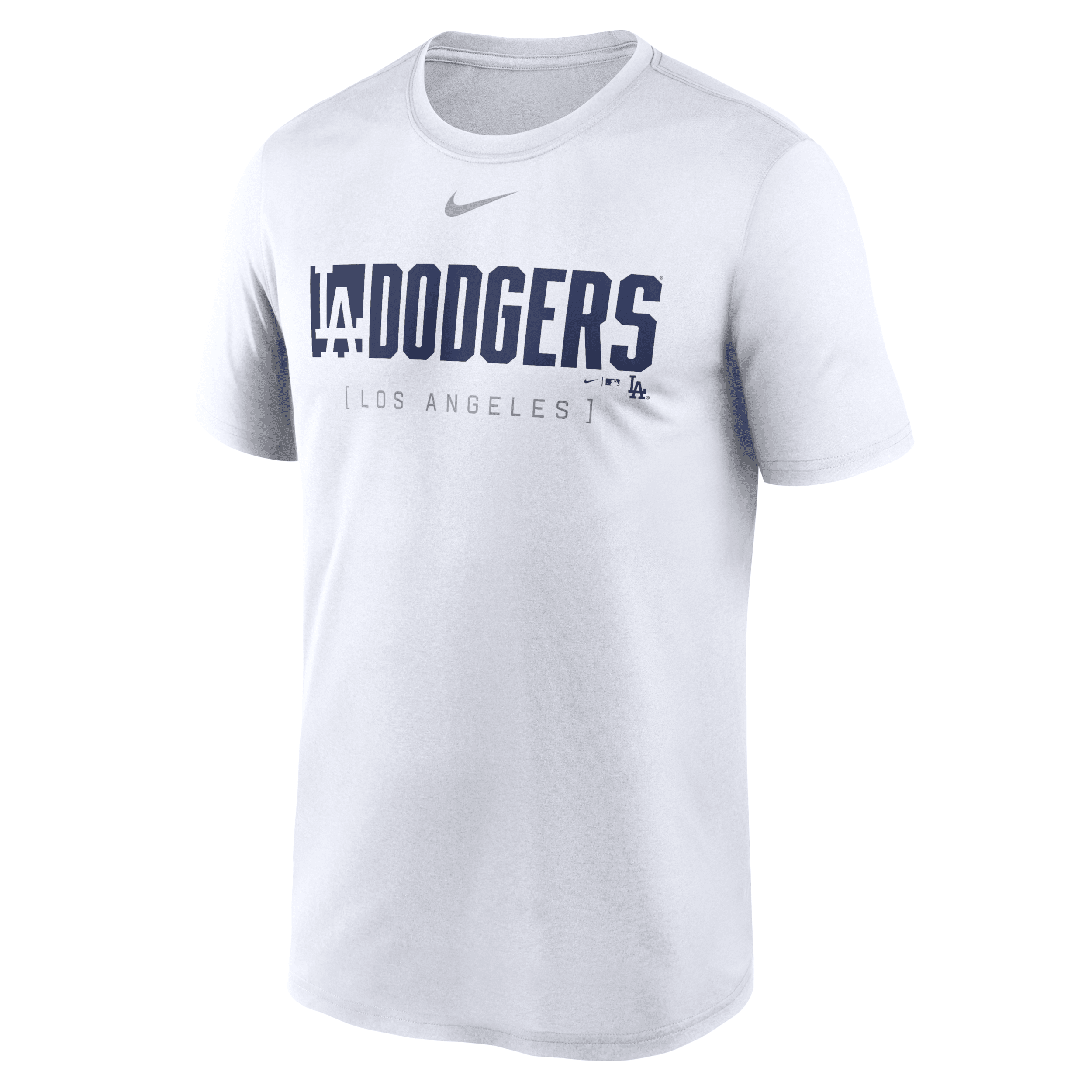 Nike Los Angeles Dodgers Knockout Legend  Men's Dri-fit Mlb T-shirt In White