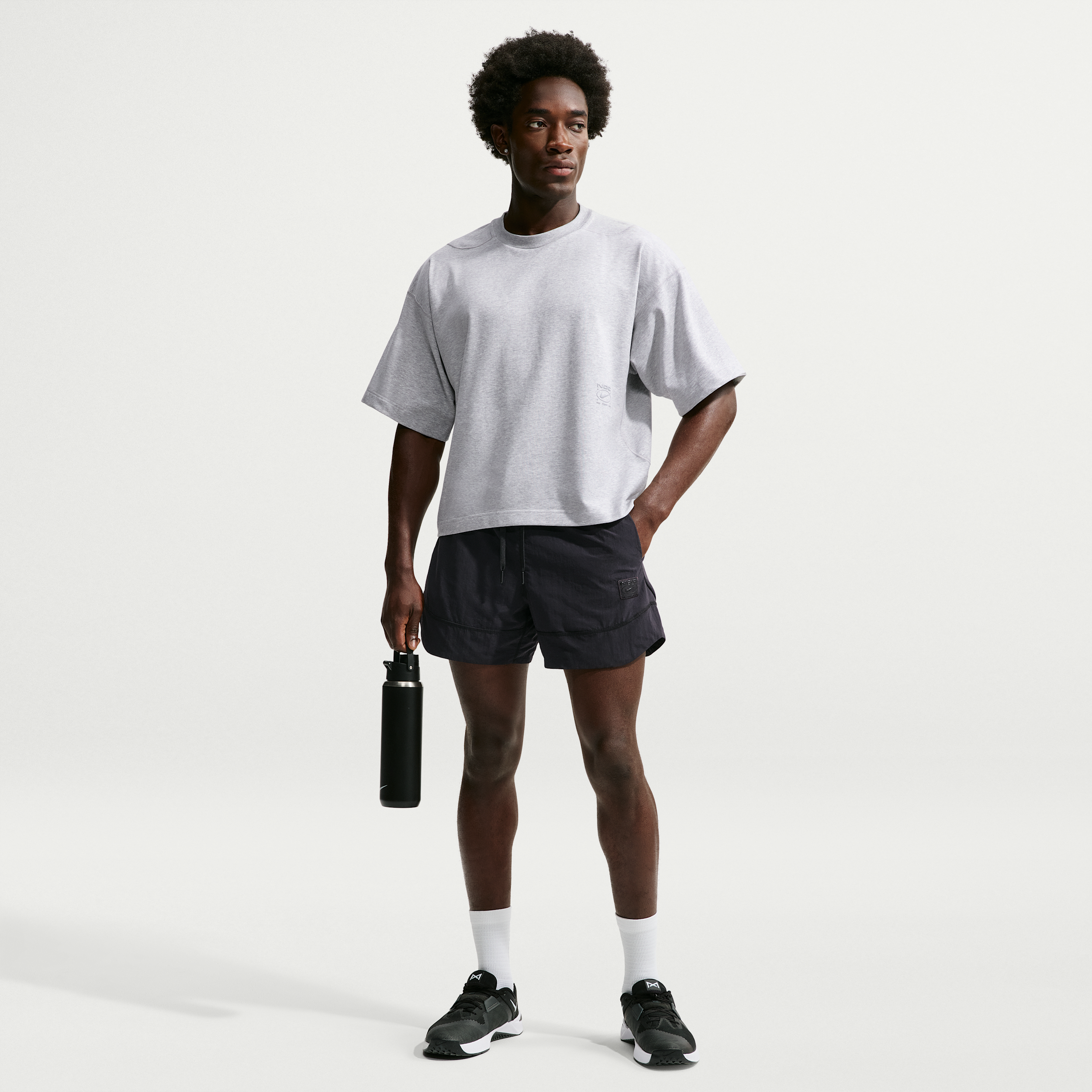 Nike Men's NAC Dri-FIT Woven 5'' Versatile Shorts, Medium, Black