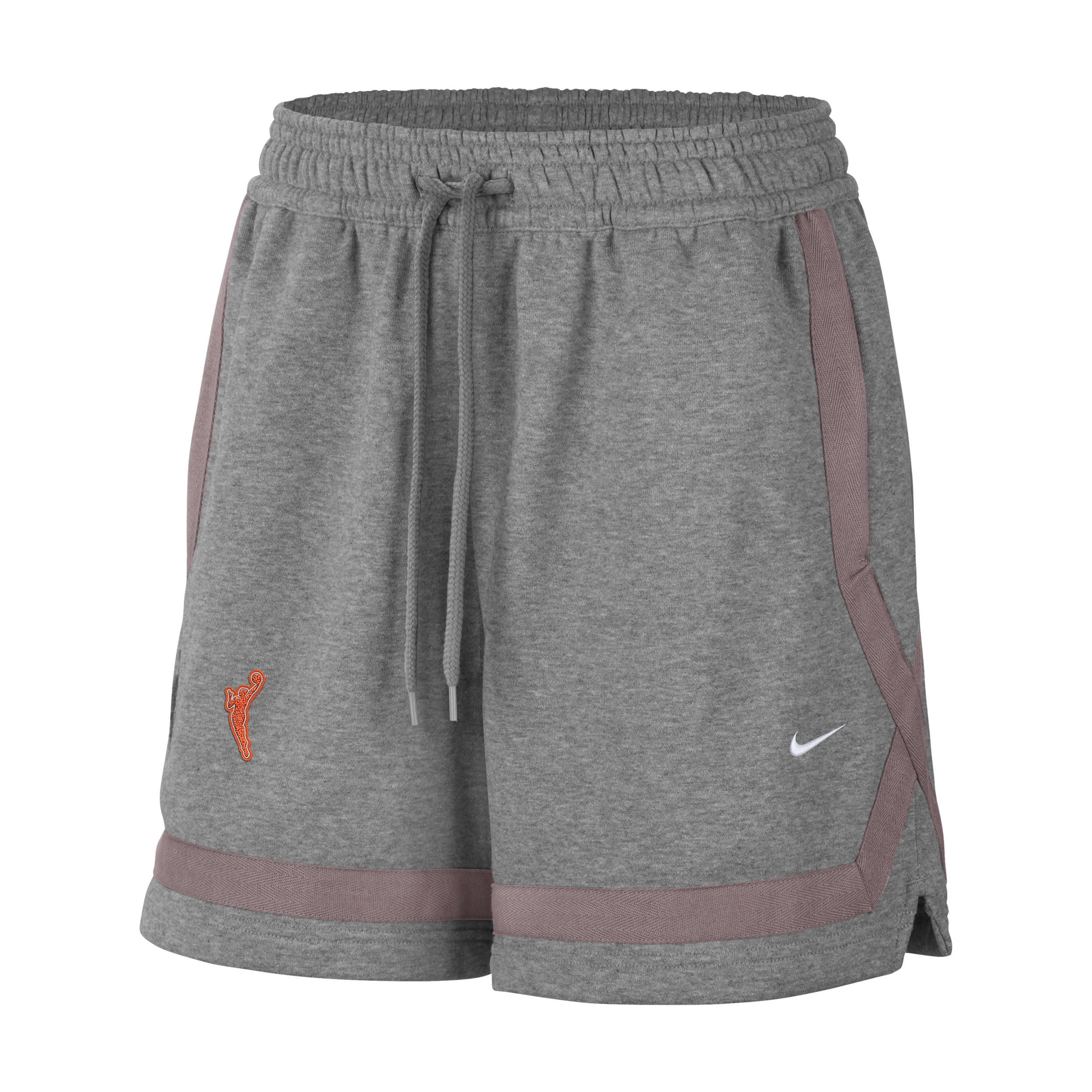 Nike Women's WNBA 5" Studio Fleece Basketball Shorts in Grey | IO7153-063