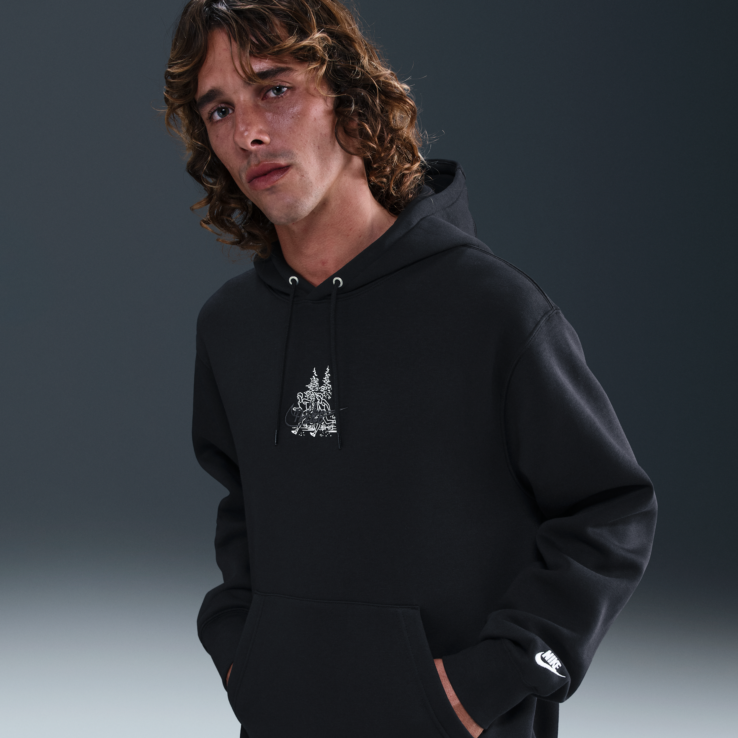 Men's Nike Sportswear Club Fleece Hoodie in Black | HV1216-010