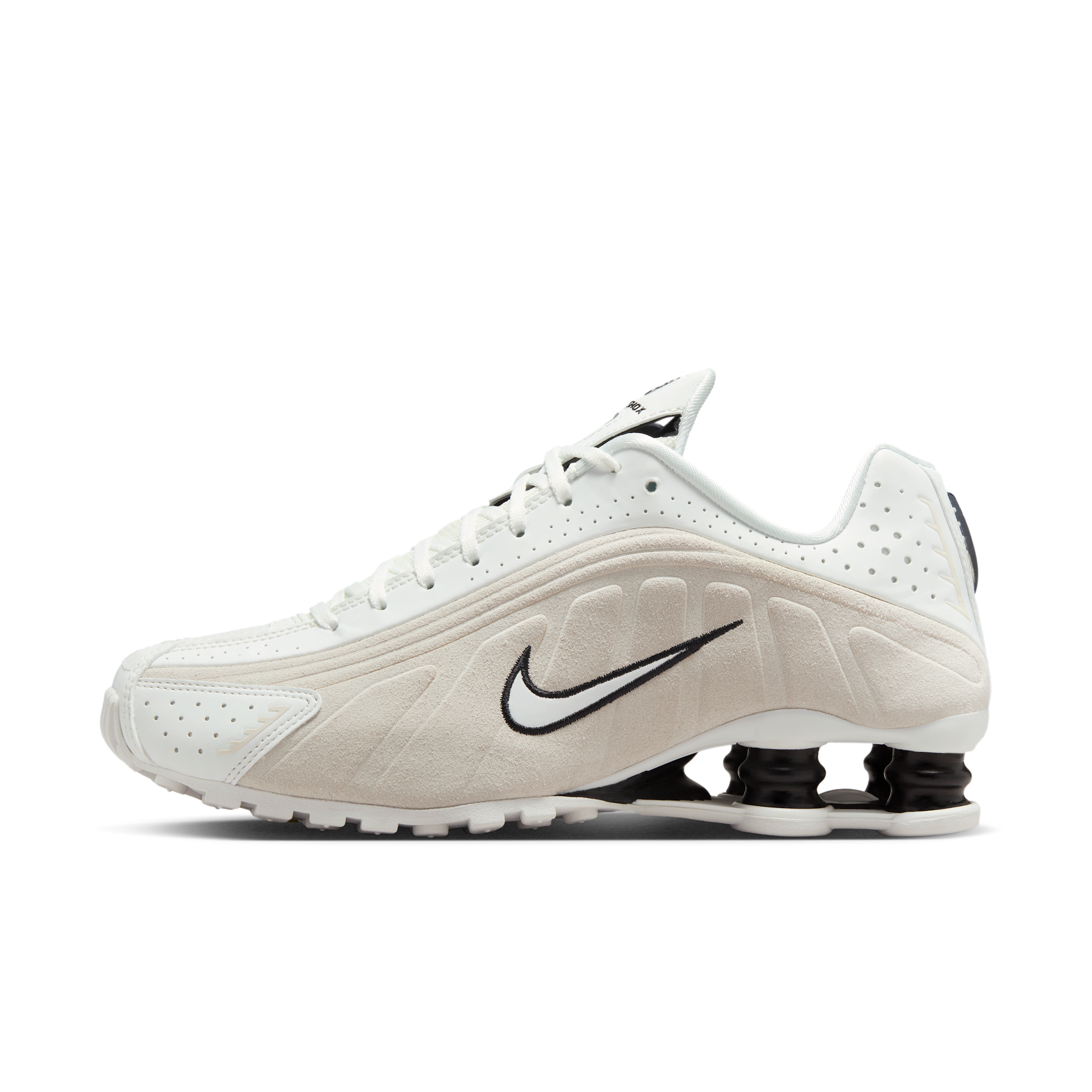 Nike Shox R4 Leather-suede Sneakers In Multi