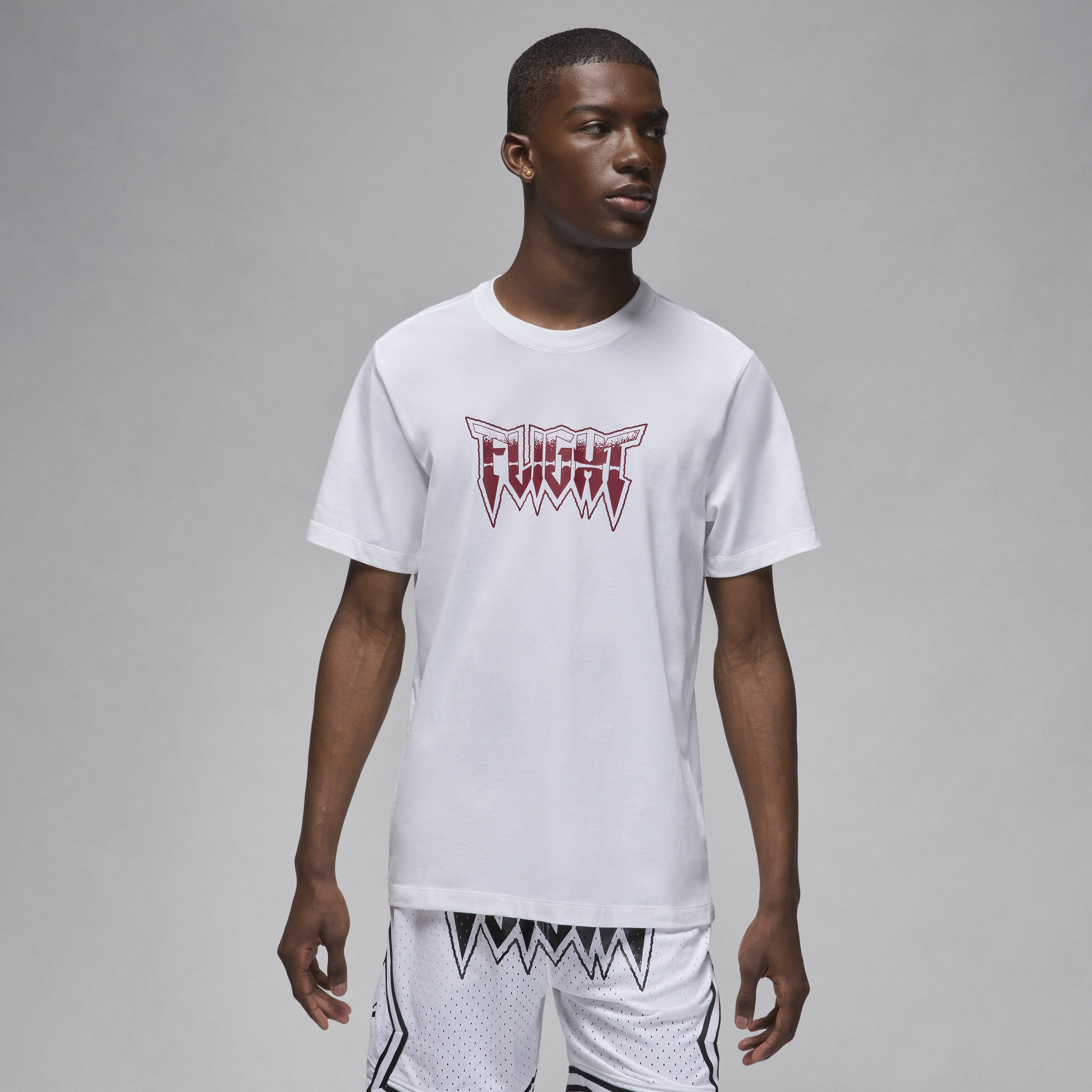 Shop Jordan Men's  Brand T-shirt In White