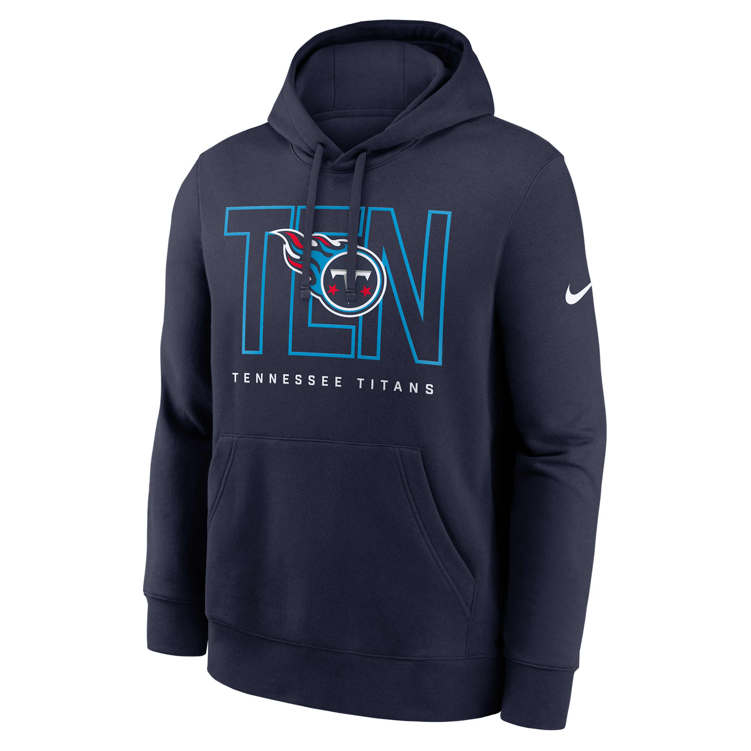 Nike Tennessee Titans Busted Play Club  Men's Nfl Pullover Hoodie In Blue