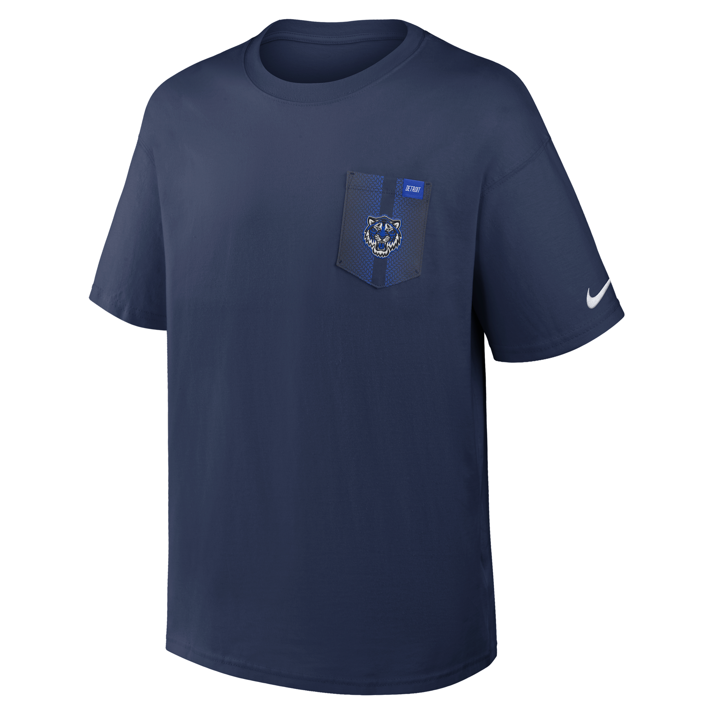 Detroit Tigers City Connect 2-Hit Max90 Pocket Nike Men's MLB T-Shirt in Blue | 04T744BDG-QUY