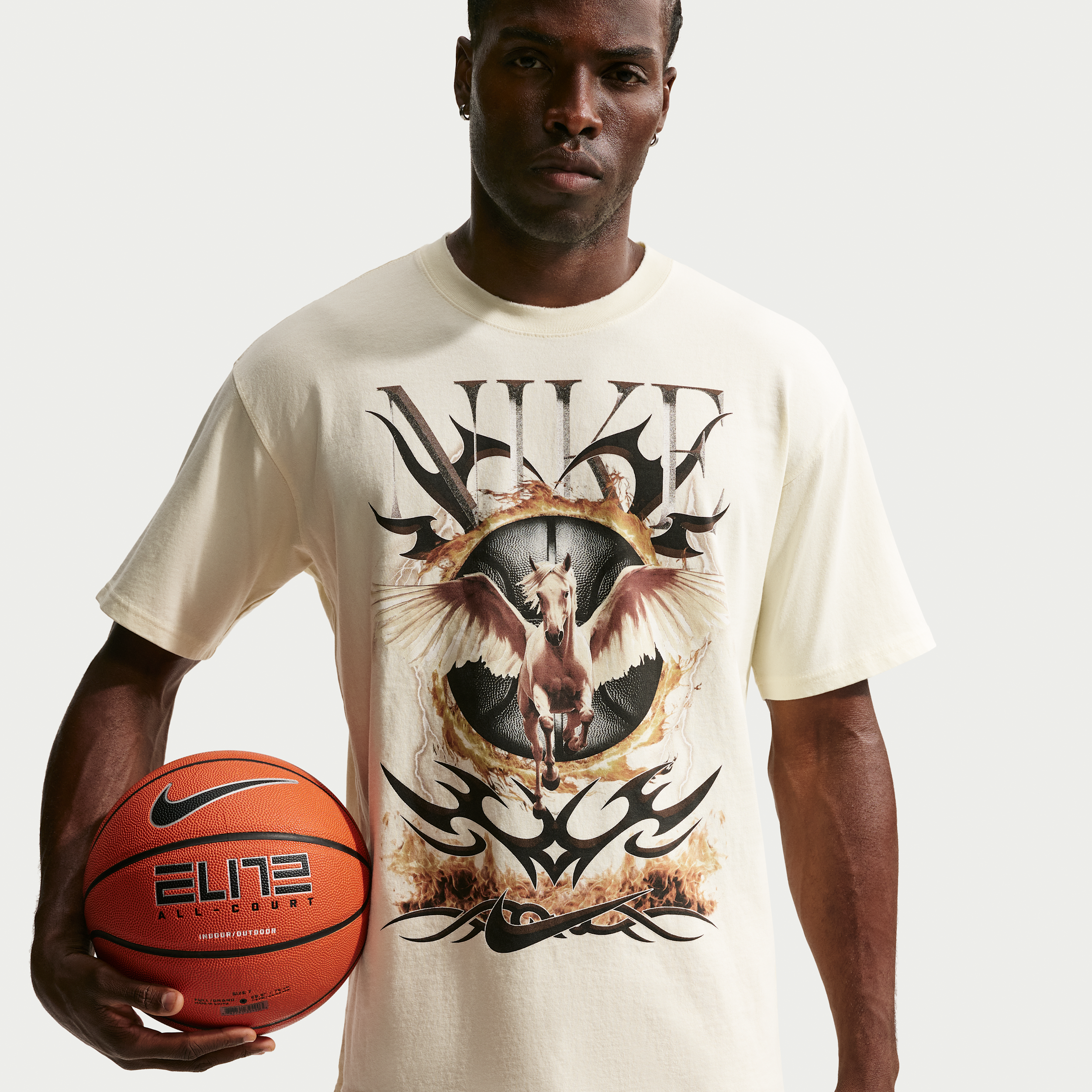 Nike Men's Max90 Unicorn Graphic T-Shirt, Medium, Coconut Milk