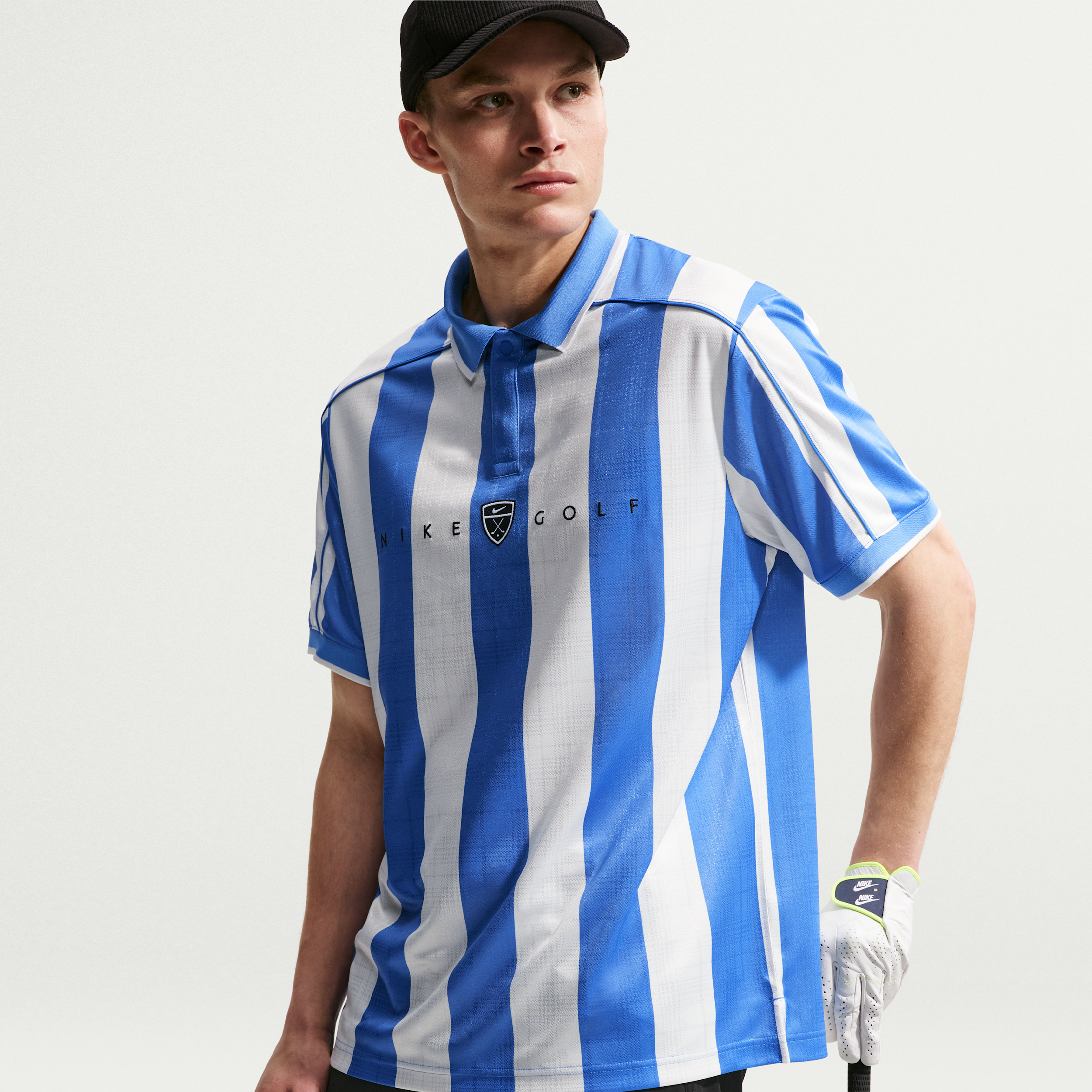 Nike Men's Fairway Fresh Dri-FIT Loose Short-Sleeve Golf Polo in Blue | IB0229-427