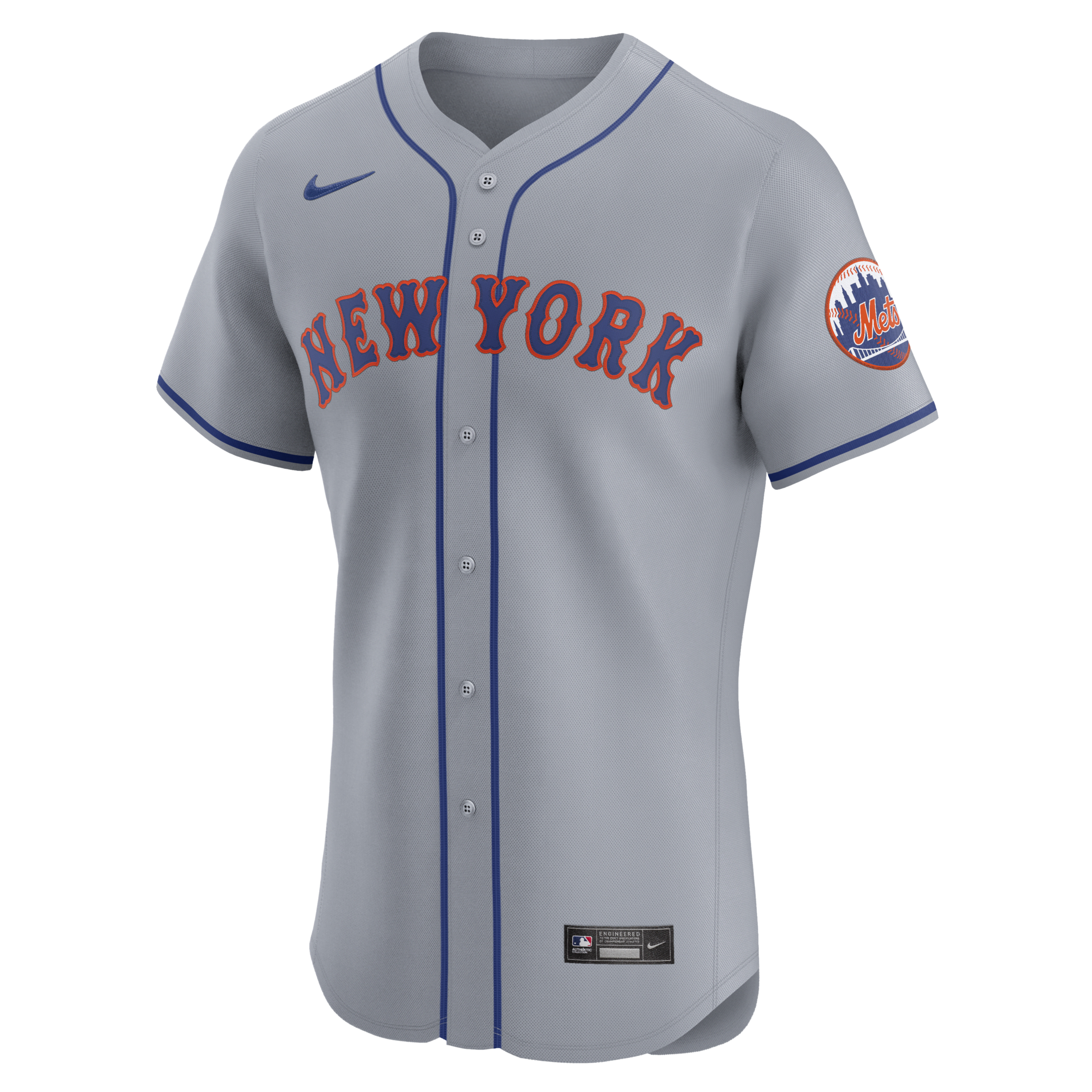 Shop Nike New York Mets  Men's Dri-fit Adv Mlb Elite Jersey In Grey
