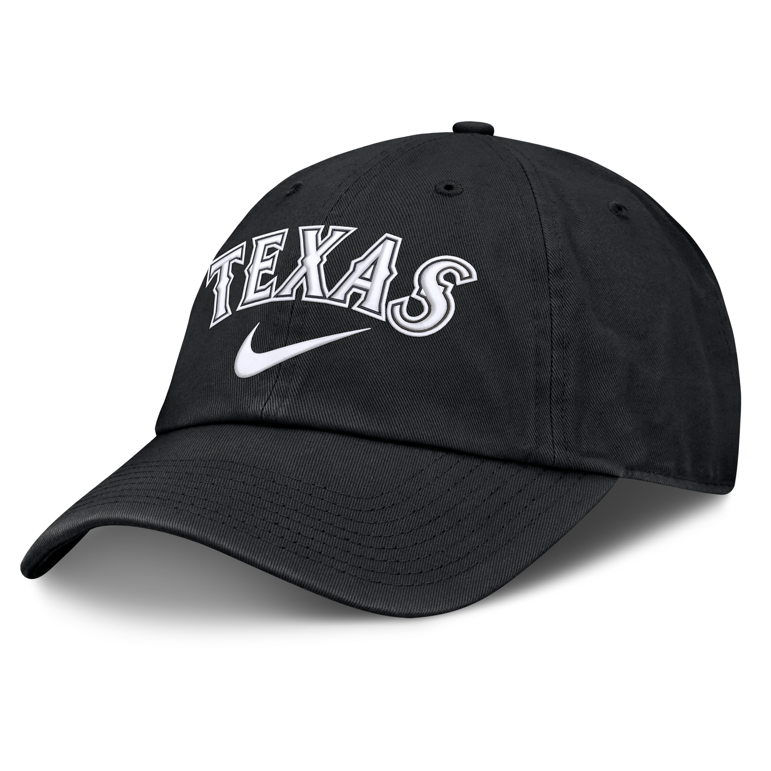Texas Rangers Primetime Club Nike Men's MLB Unstructured Adjustable Hat in Black | NB0100ATER-ZHP