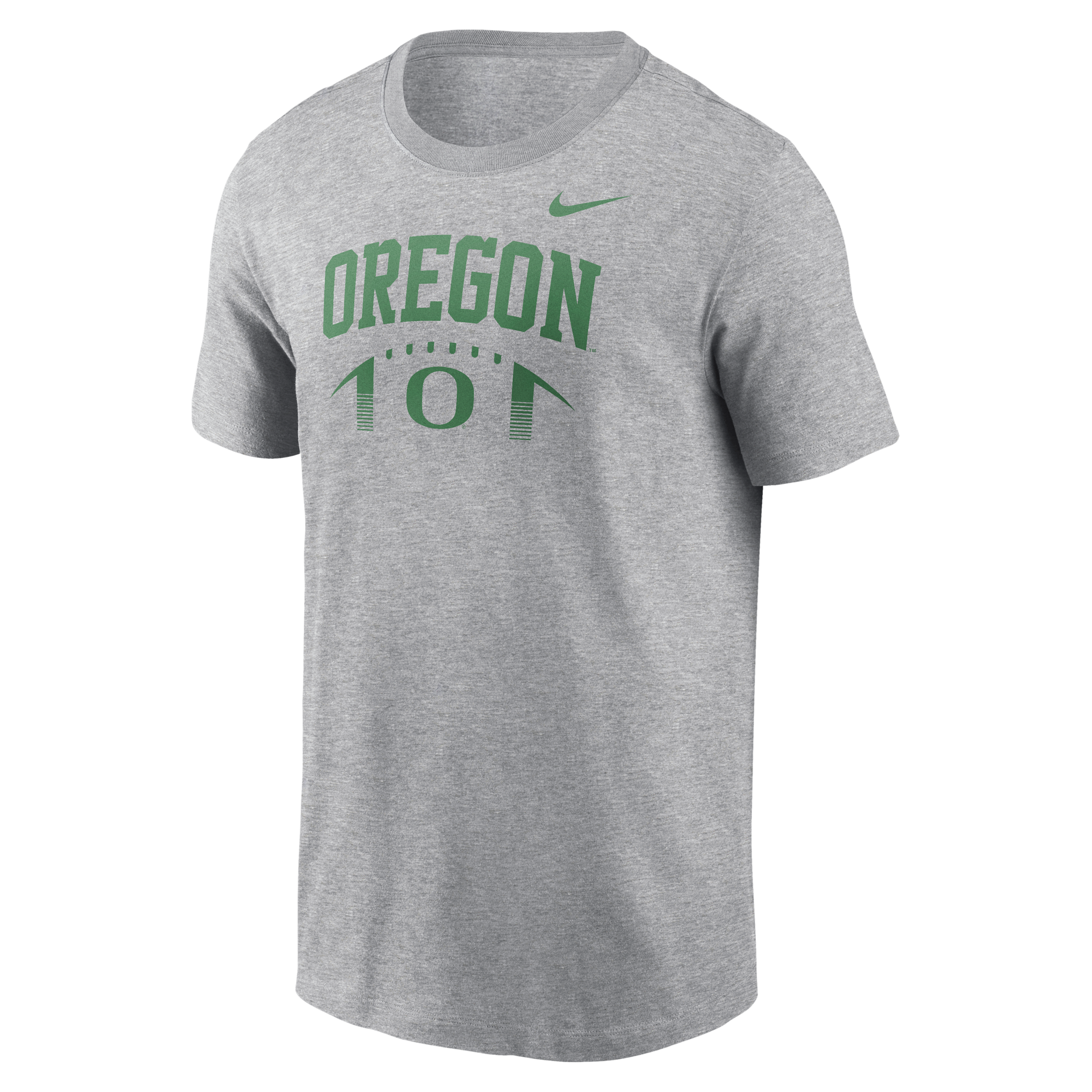 Men's Nike Heather Gray Oregon Ducks Primetime Football Icon T-Shirt, Size: Medium, Grey