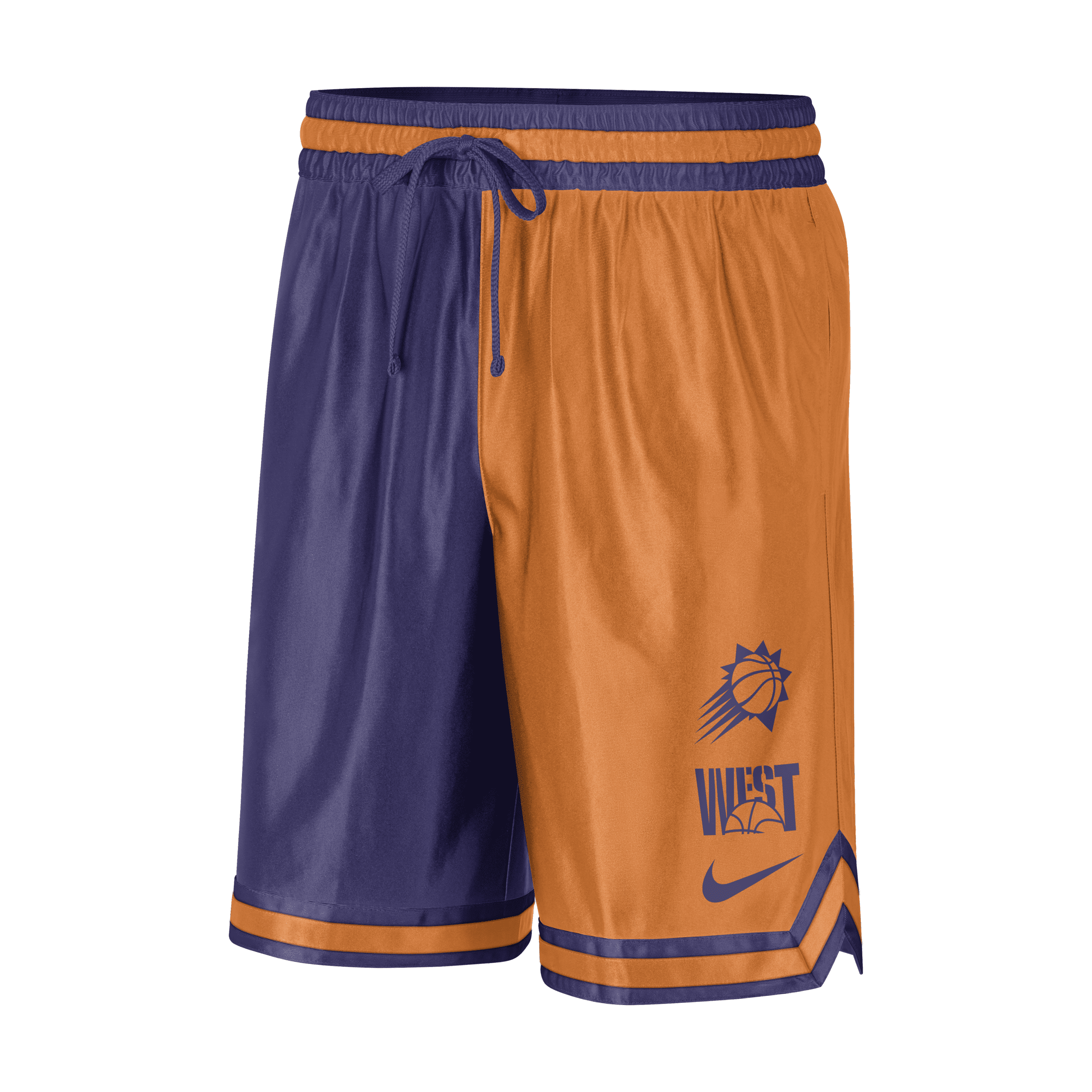 Shop Nike Phoenix Suns Courtside  Men's Dri-fit Nba Graphic Shorts In Orange
