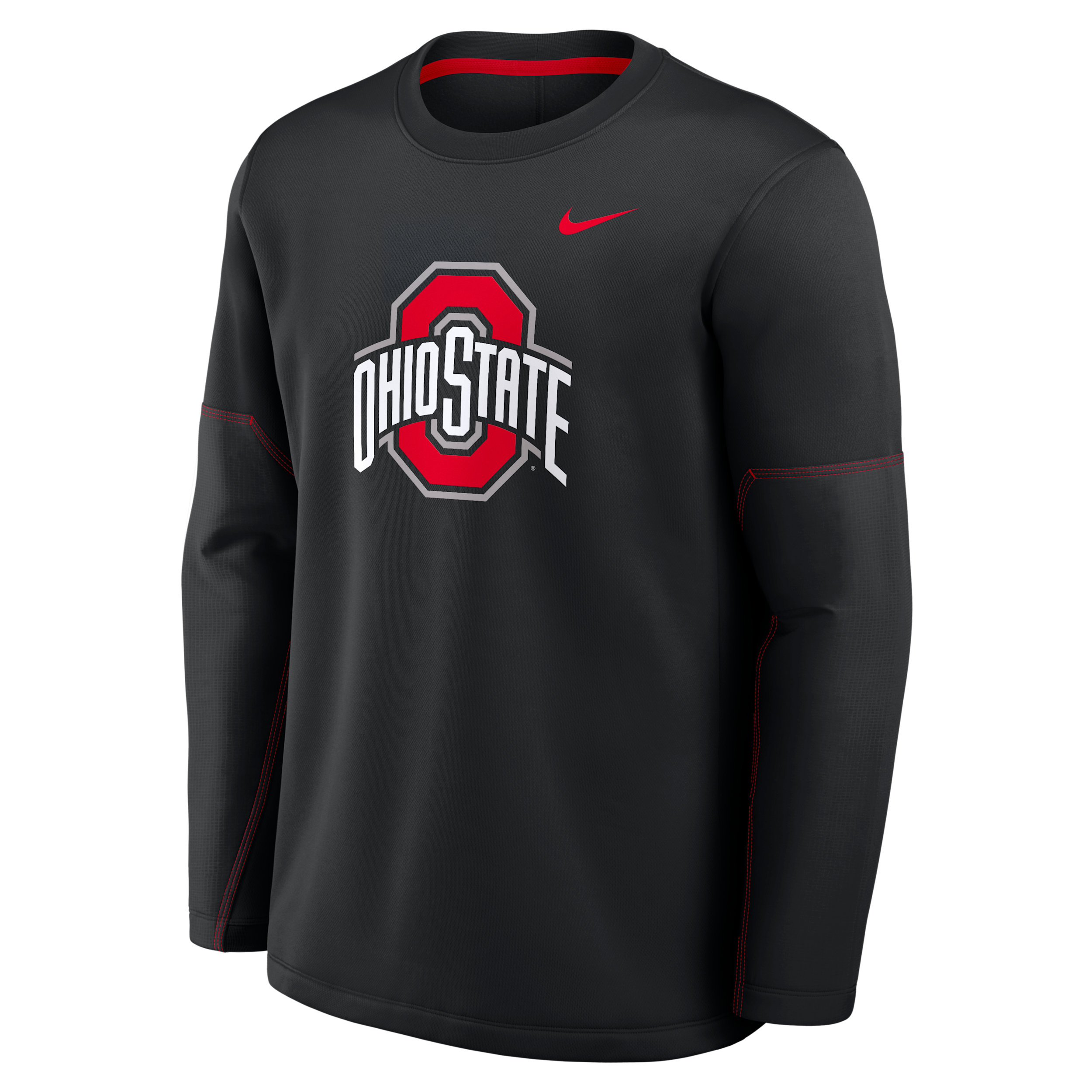 Ohio State Sideline Coaches Nike Men's Therma-FIT College Long-Sleeve T-Shirt in Black | 03BR053YOH-6P4