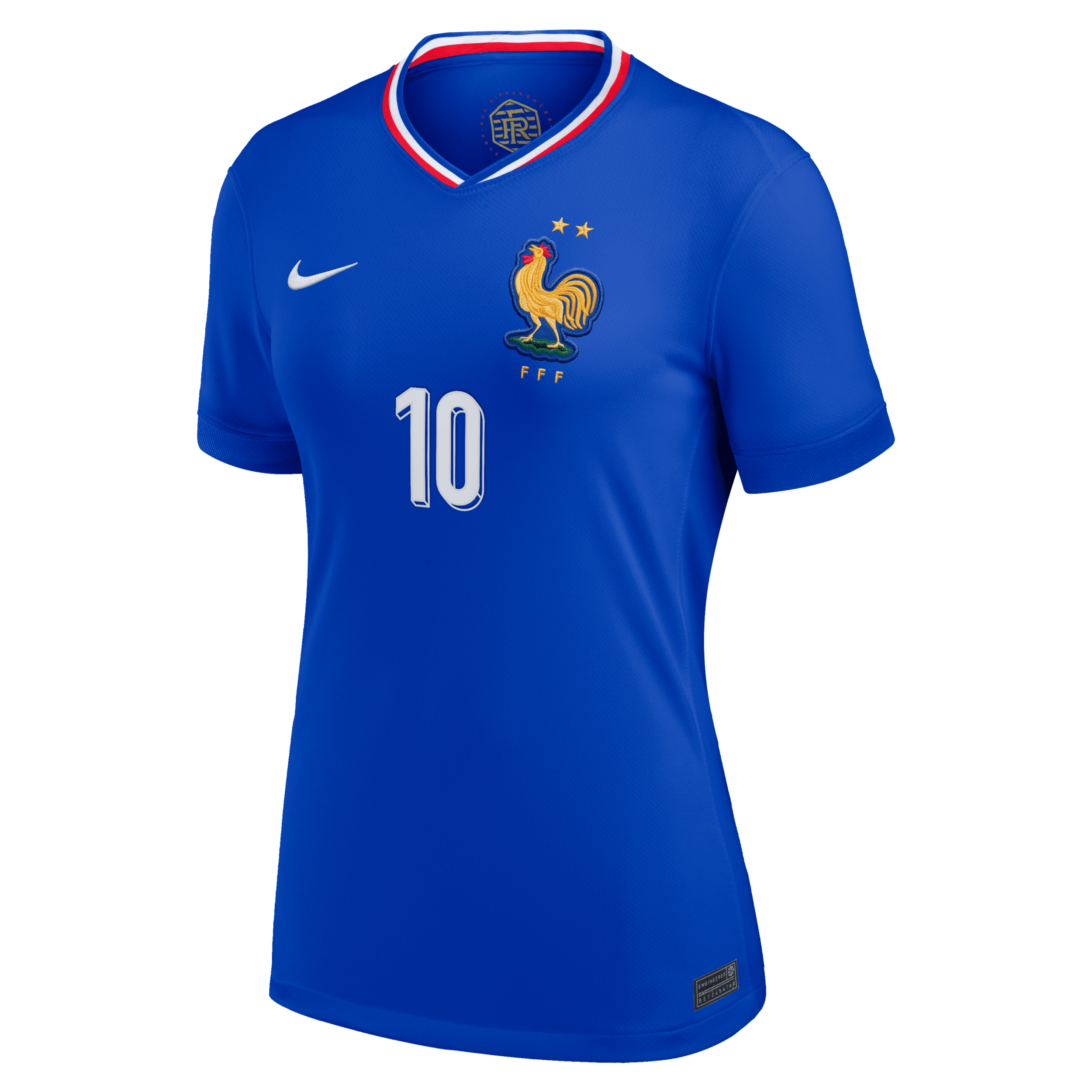 Nike Kylian Mbappã© France National Team 2024 Stadium Home Women's Dri-fit Soccer Jersey In Blue