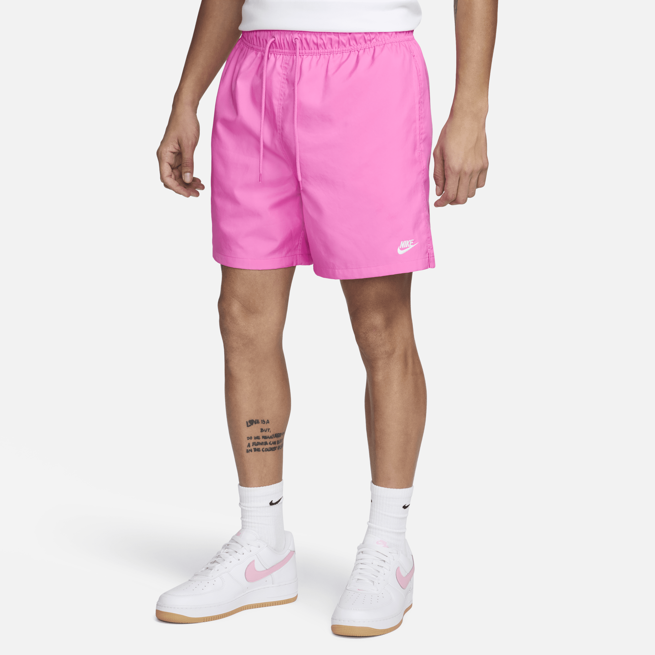 Shop Nike Men's Club Woven Flow Shorts In Red