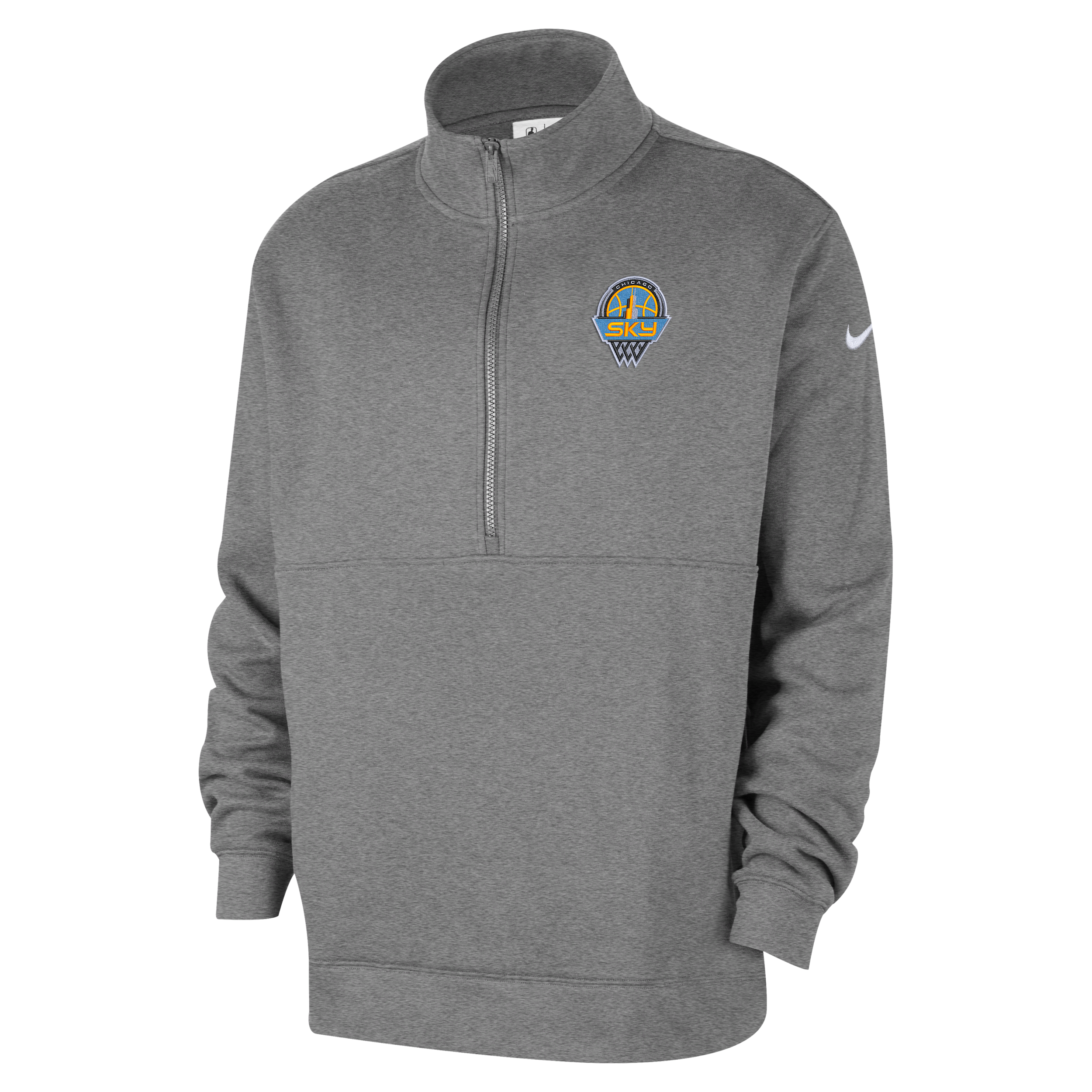 Chicago Sky Club Nike Men's WNBA Half-Zip Top in Grey | II0554-063