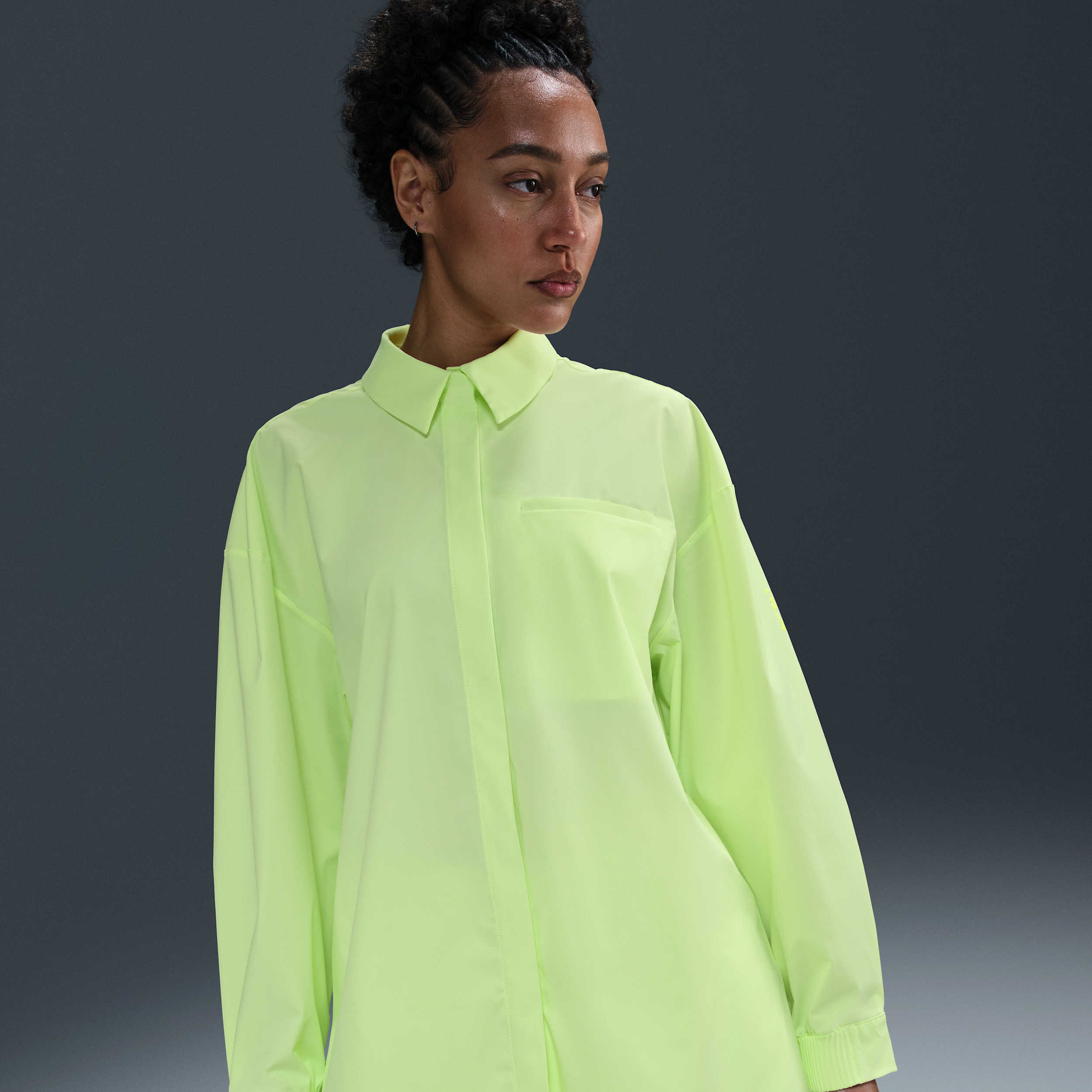 Nike Women's 24.7 Perfectstretch Dri-fit Oversized Long-sleeve Shirt