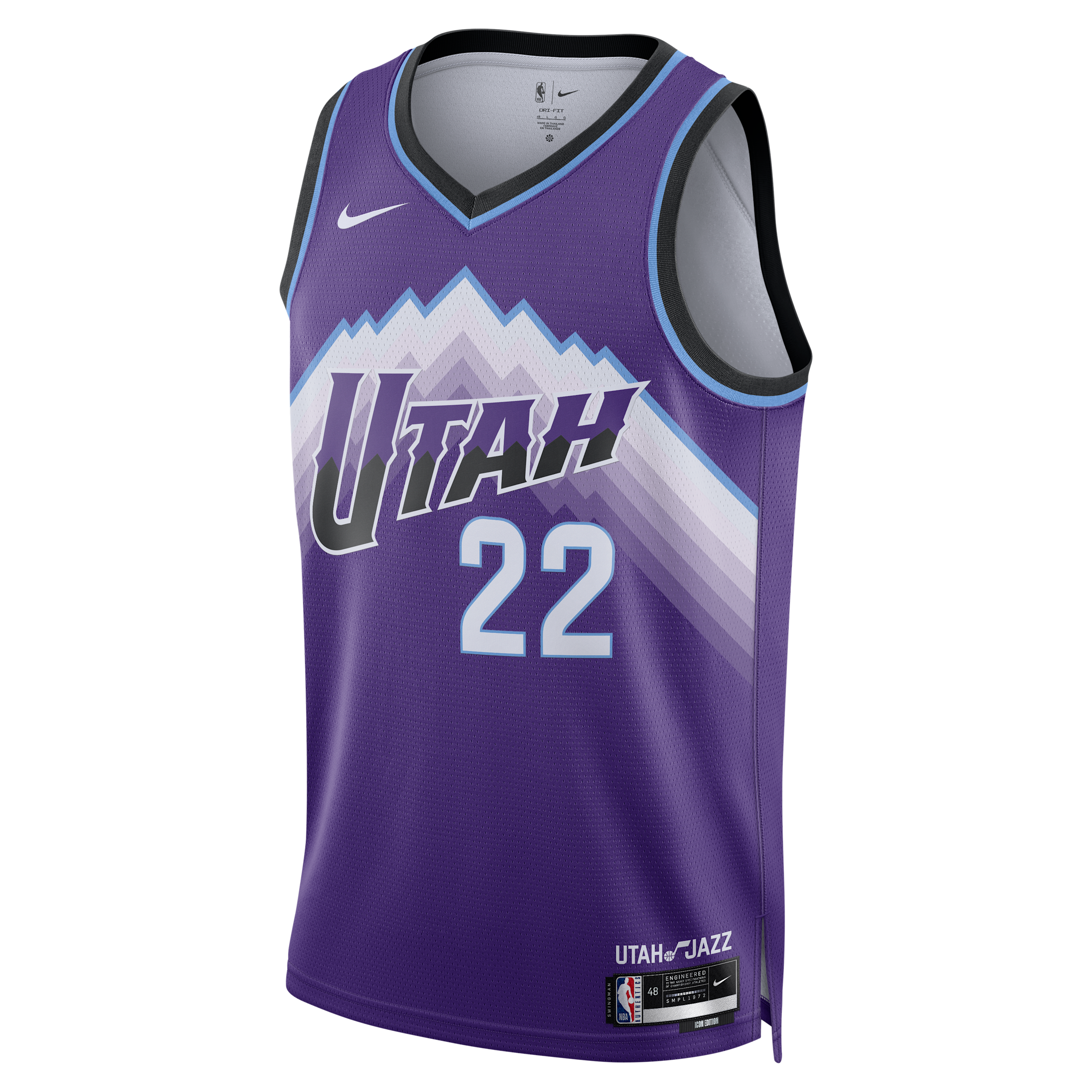 Nike Men's and Women's Darryn Peterson Purple Utah Jazz 2026 Nba Draft Swingman Icon Edition-Jersey - Purple