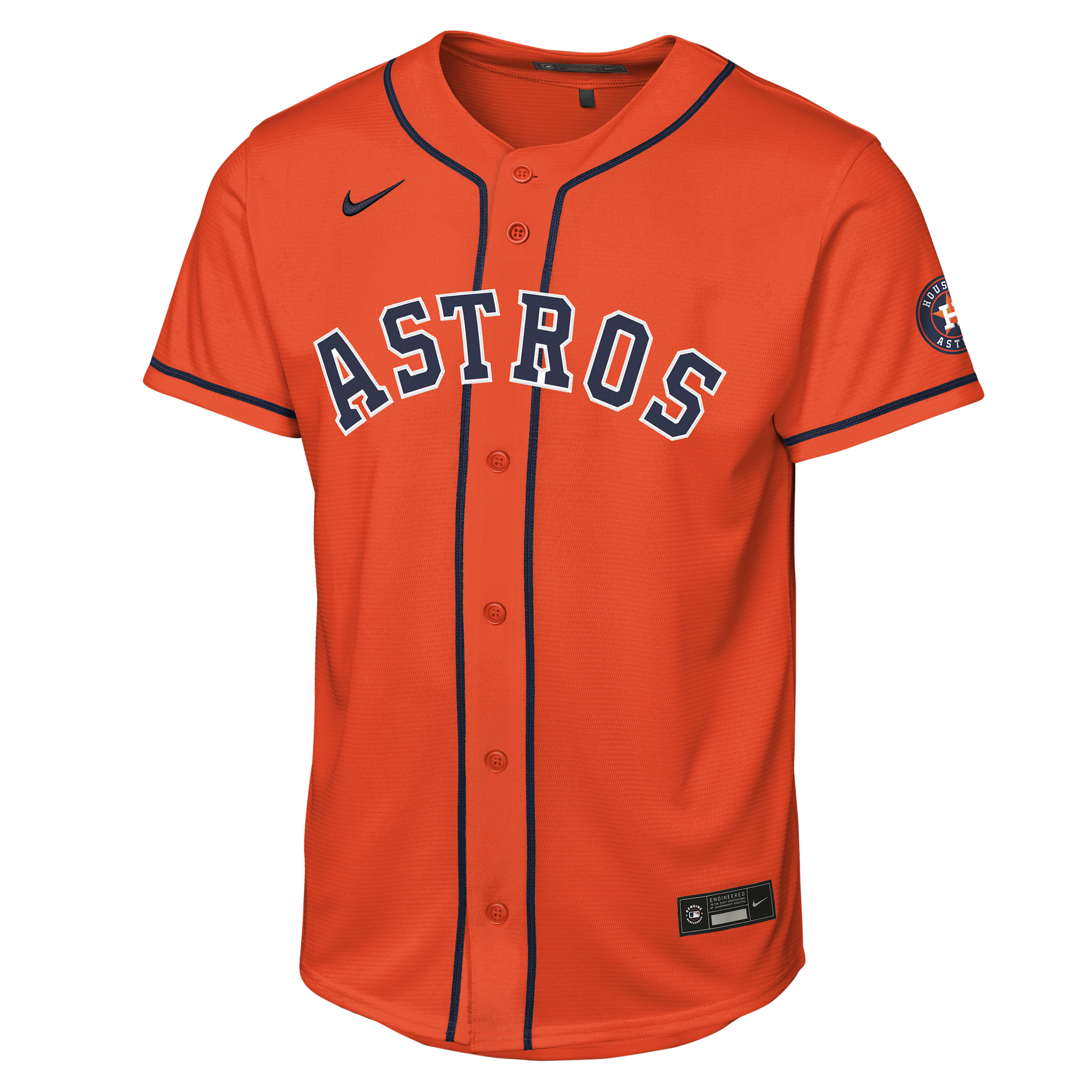 Nike Big Boys and Girls Orange Houston Astros Alternate Stadium Jersey - Orange