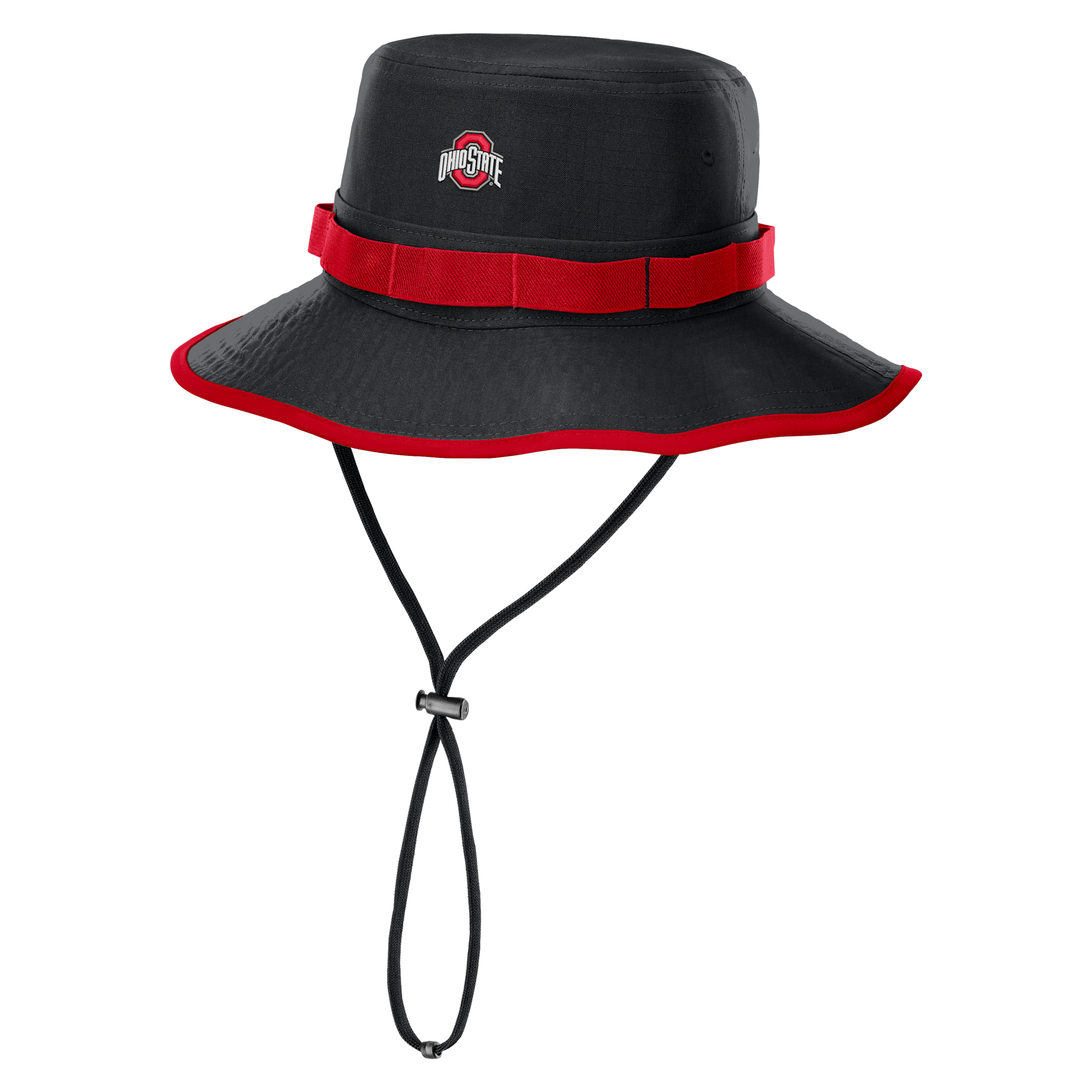 Ohio State Sideline Apex Boonie Nike Men's Dri-FIT College Bucket Hat in Black | NC1B053YOH-Q2W