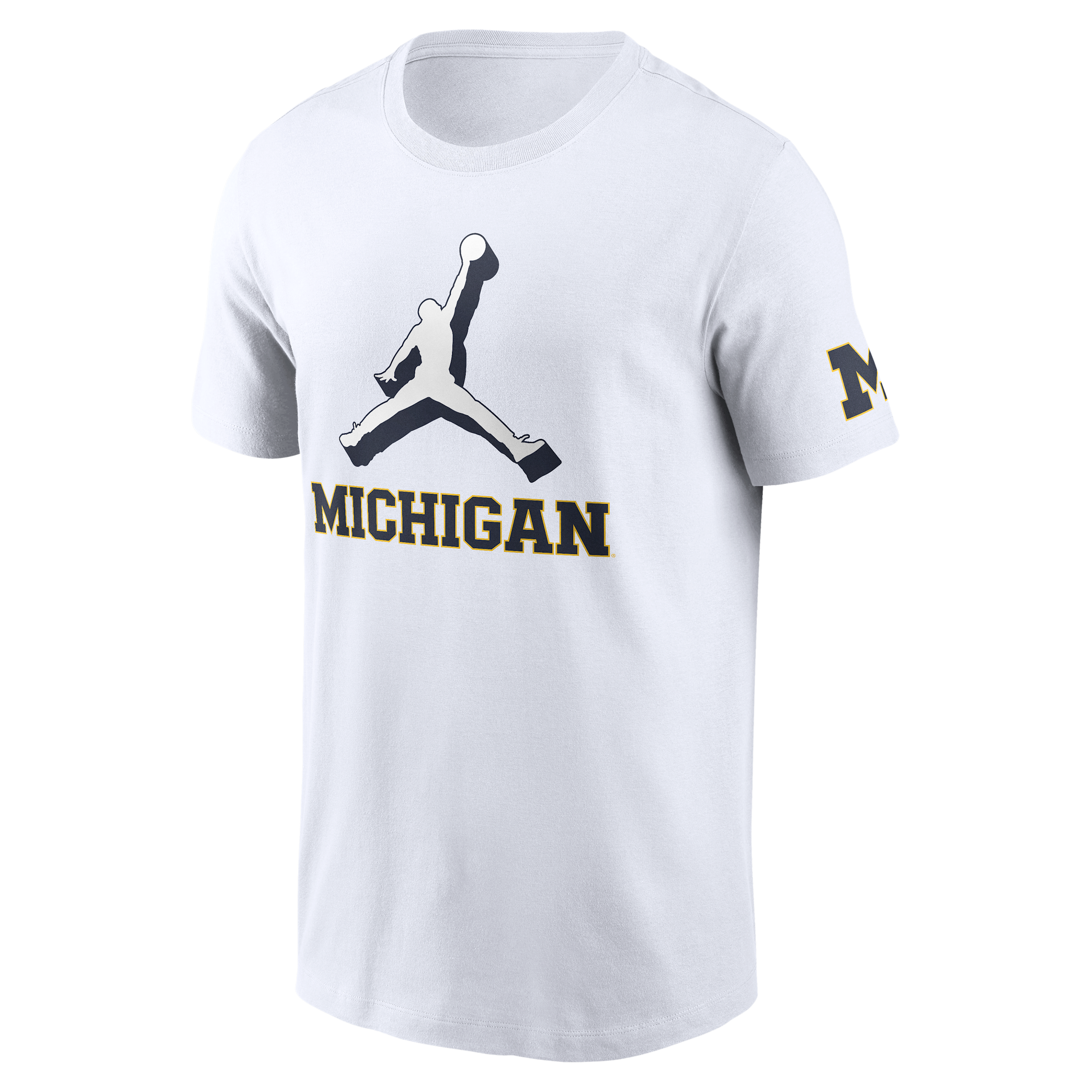 Jordan Michigan Primetime Campus 2-hit Swoosh Nike Men's College T-shirt In Multi