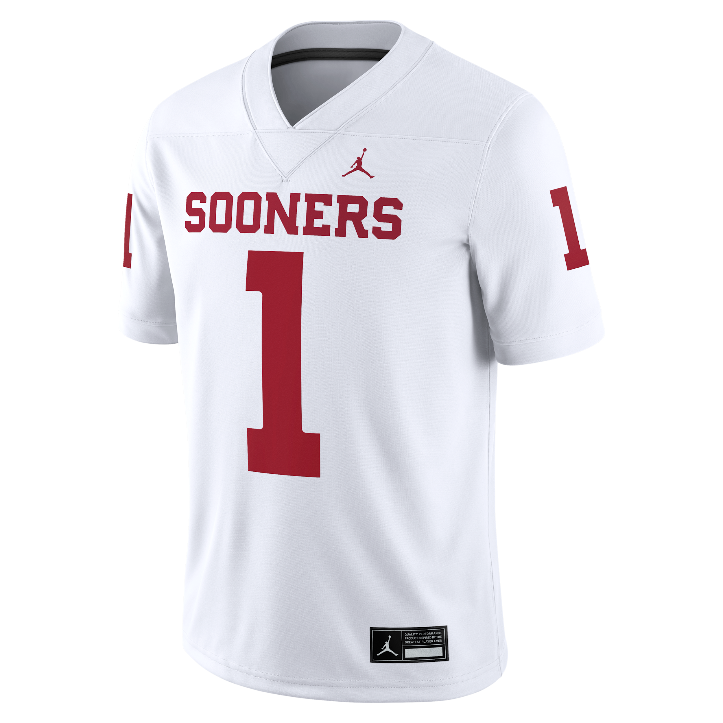 JORDAN OKLAHOMA SOONERS NIKE MEN'S DRI-FIT COLLEGE GAME JERSEY