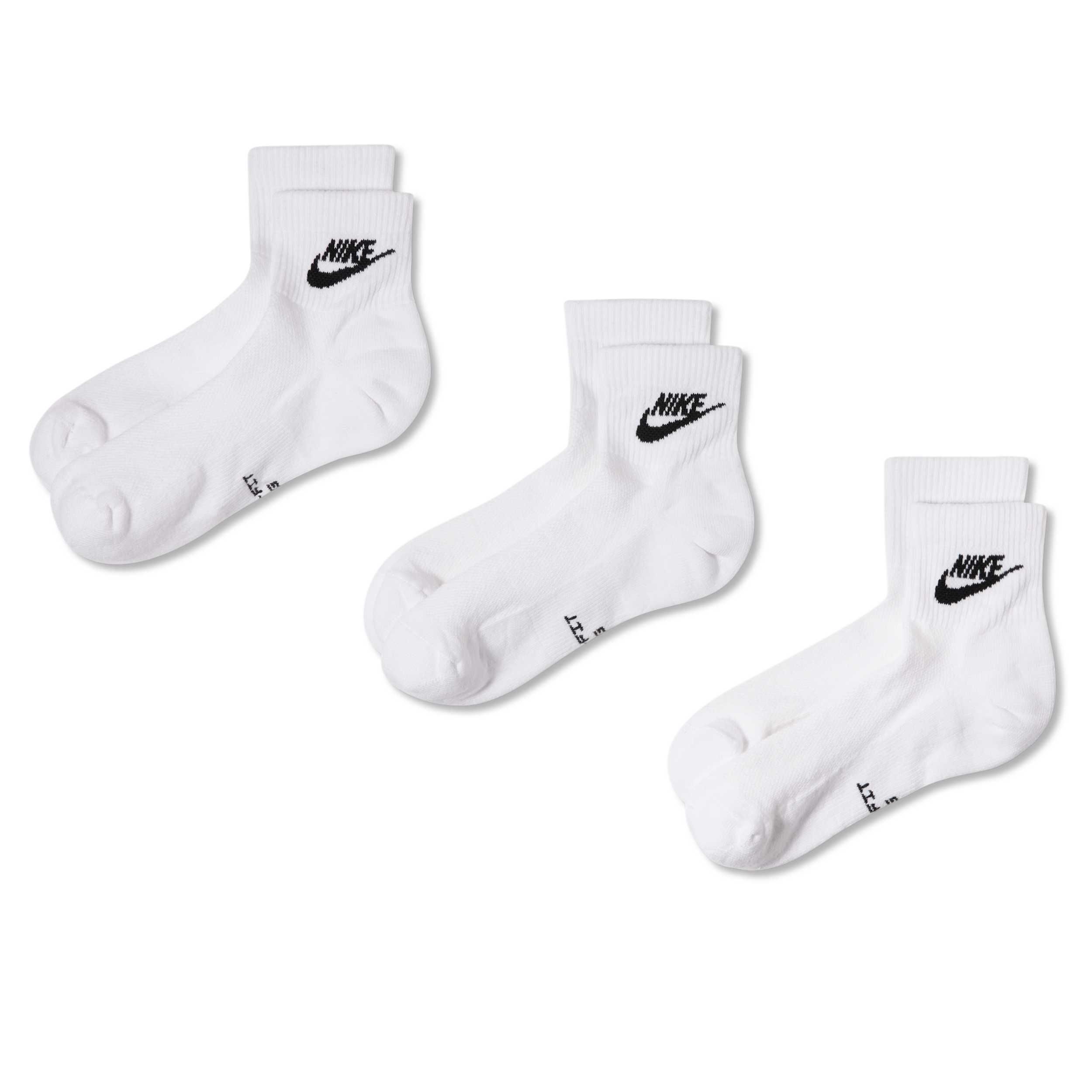Nike Unisex Everyday Elevated Ankle Socks (3 Pairs) in Multicolor | IH8523-901