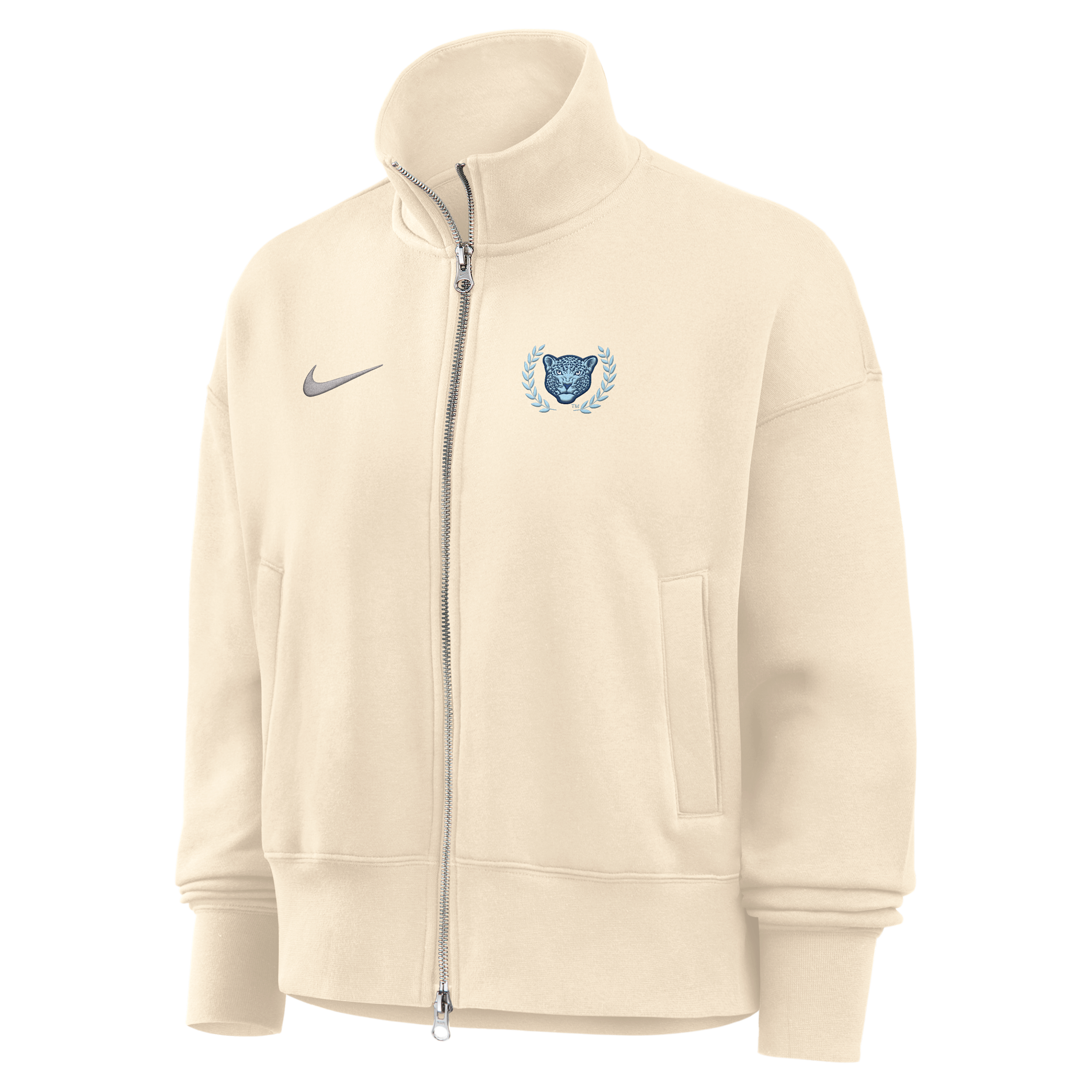 Nike Women's College (Spelman College) Nike Women's Phoenix Fleece Track Jacket in Brown | ZW052NSPEC26-NAT