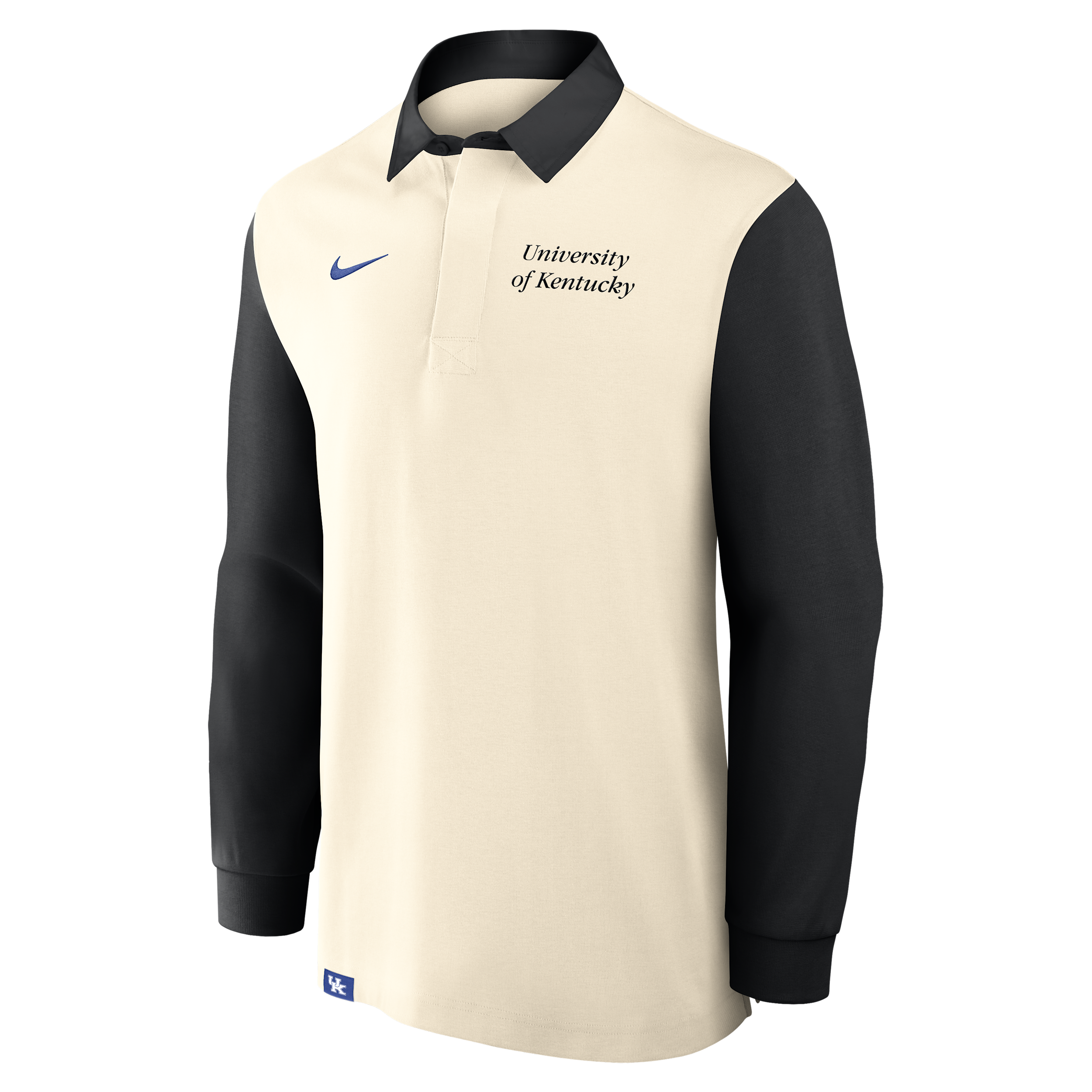 Nike Men's Tan/black Kentucky Wildcats Rugby Long Sleeve Shirt In Multi
